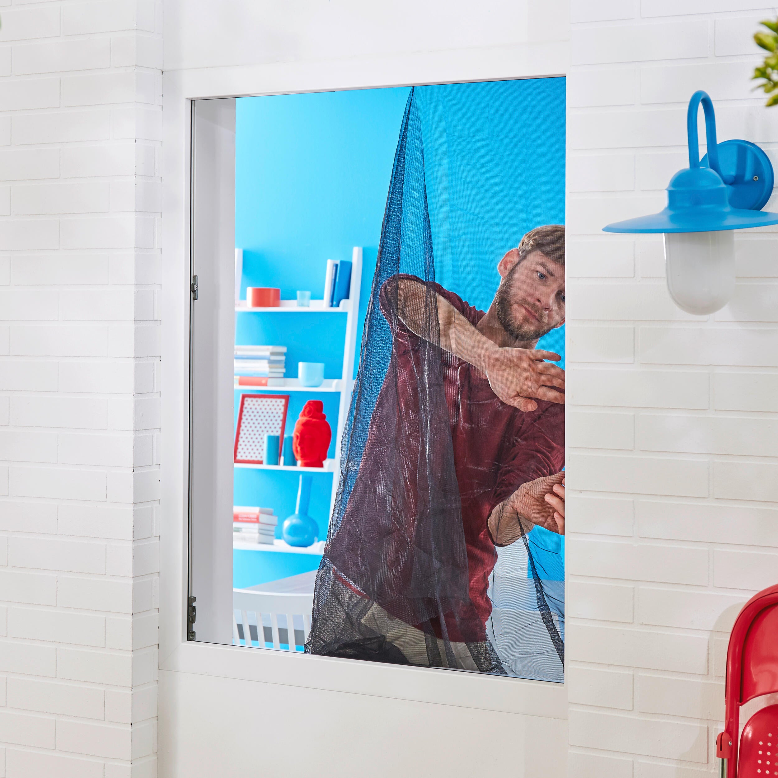 Moskitiera na okno Comfort 170 x 180 cm Biała Tesa - 6