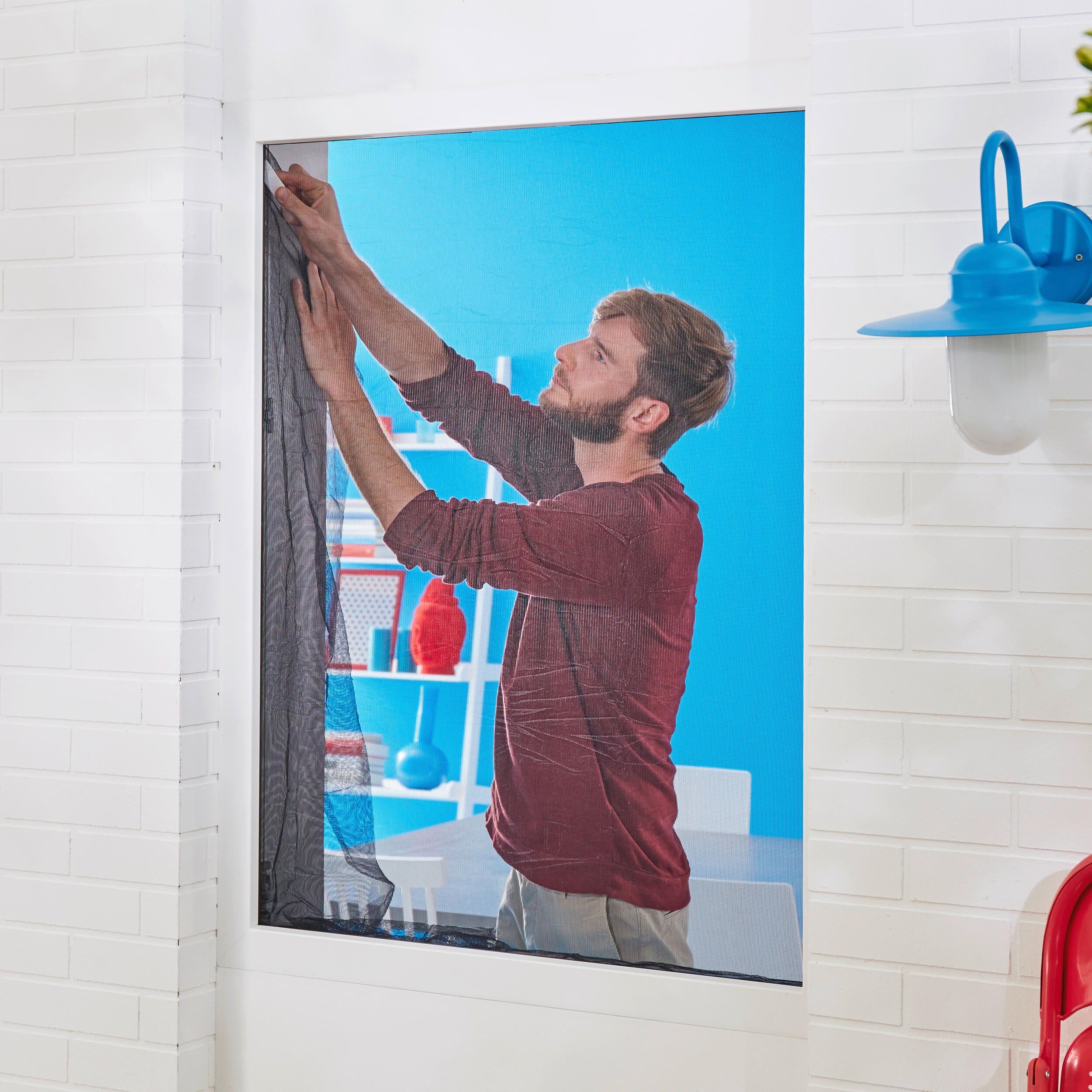 Moskitiera na okno Comfort 170 x 180 cm Biała Tesa - 5