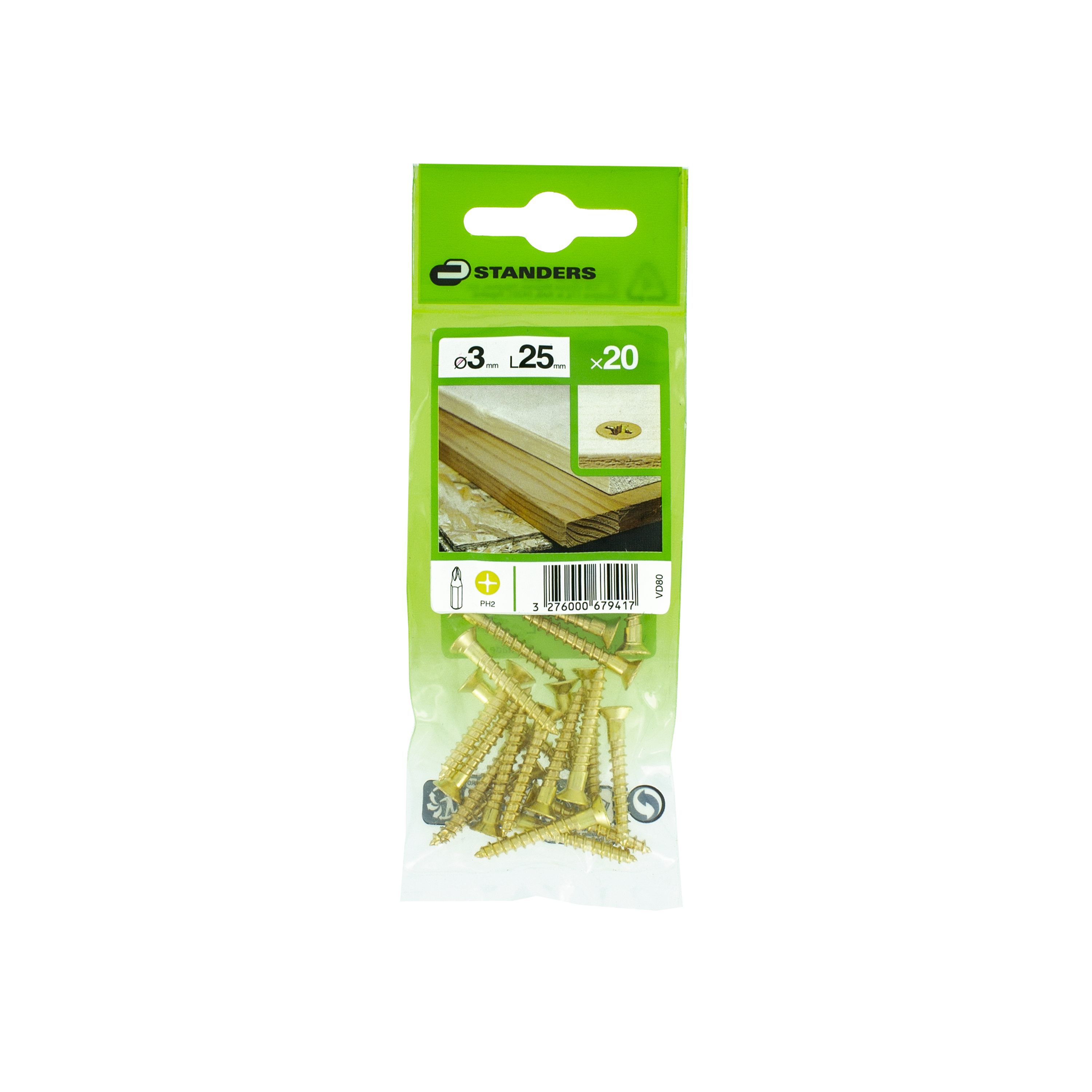 Wkręt 3 x 25 mm 20 szt. Standers - 4