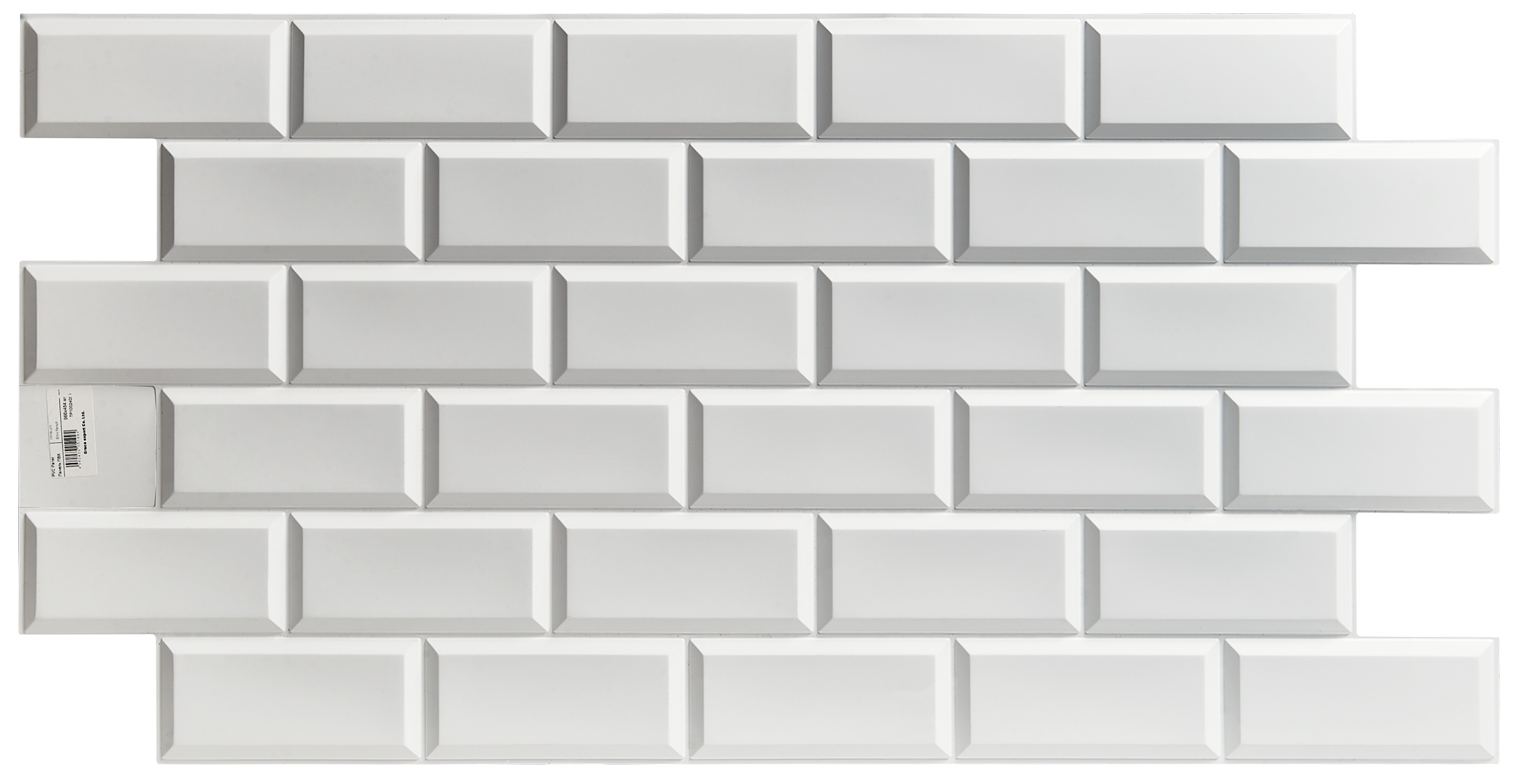 Panele ścienne PCV do kuchni i łazienki Cegła biała - 3