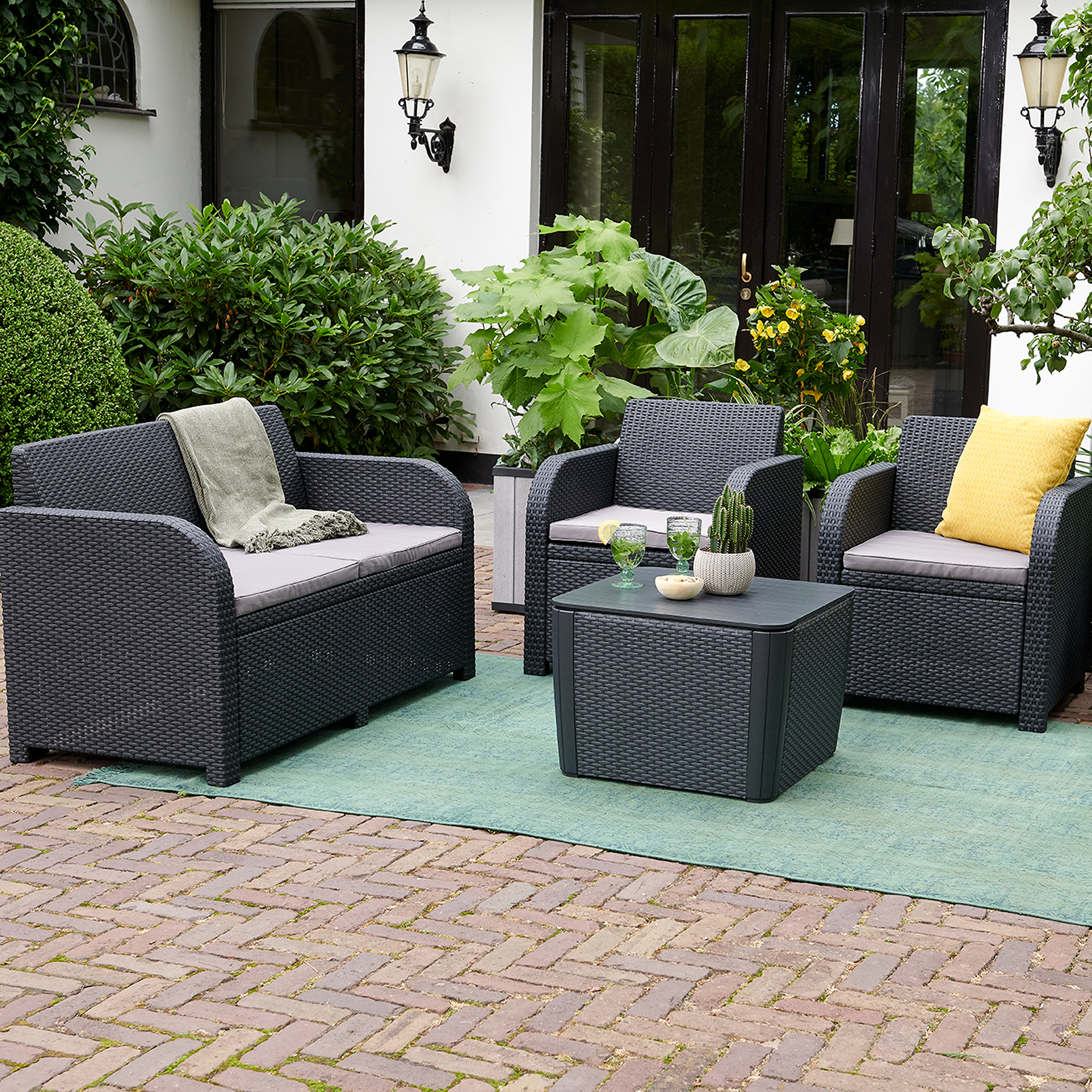 Meble ogrodowe zestaw Novara antracytowe Keter - 5