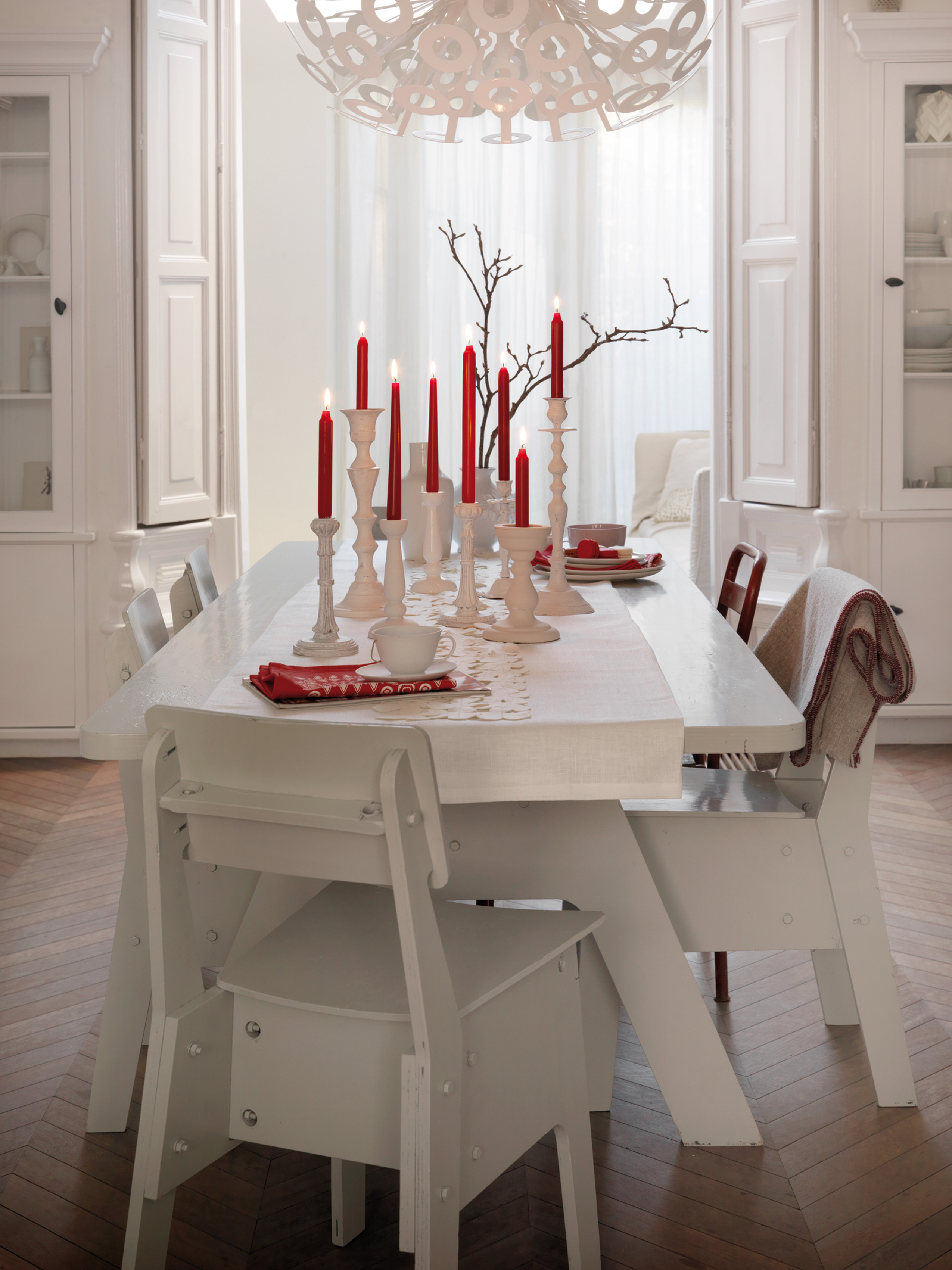 Świeca szpica czerwona Bolsius - 2