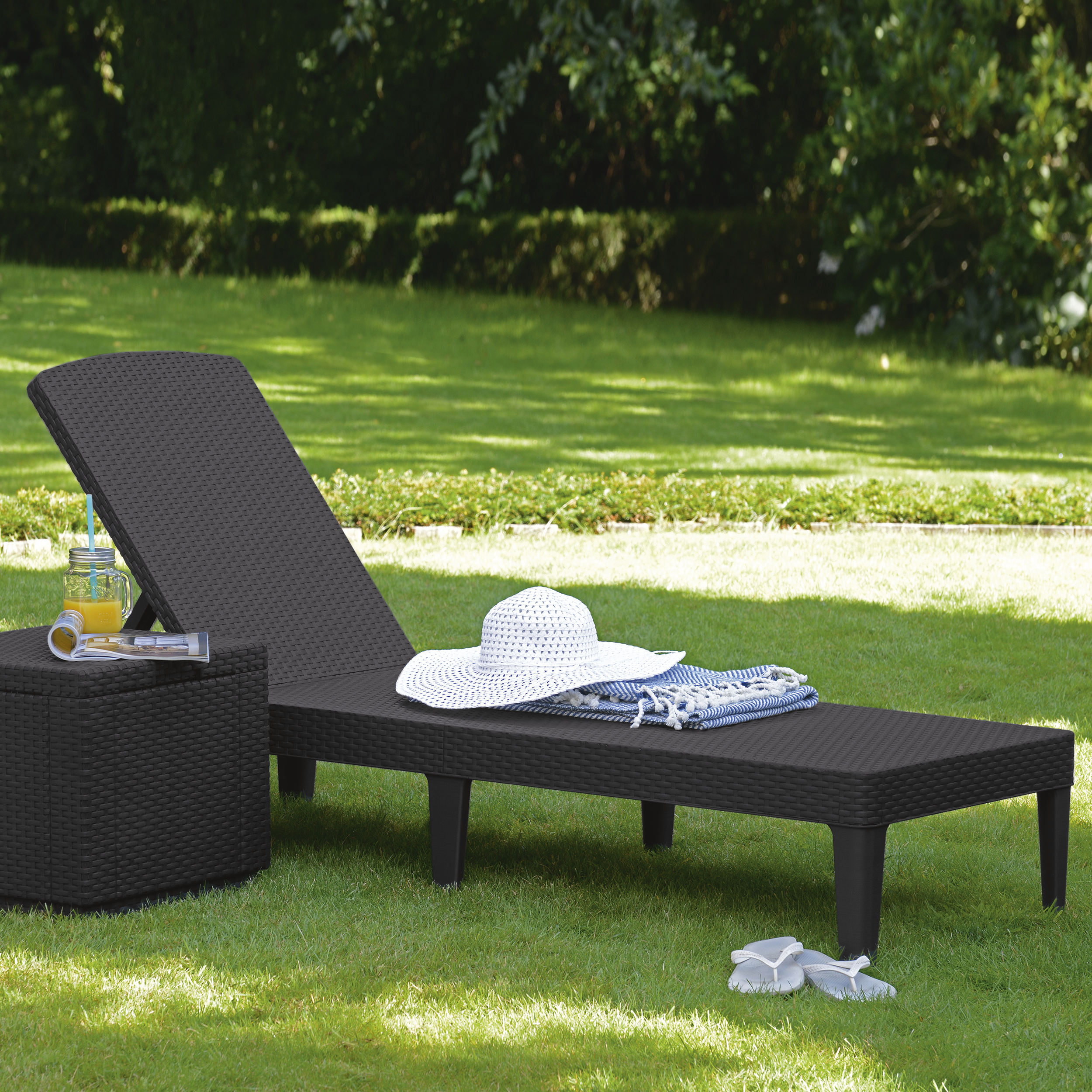 Leżak ogrodowy Jaipur plastikowy antracytowy Keter - 2