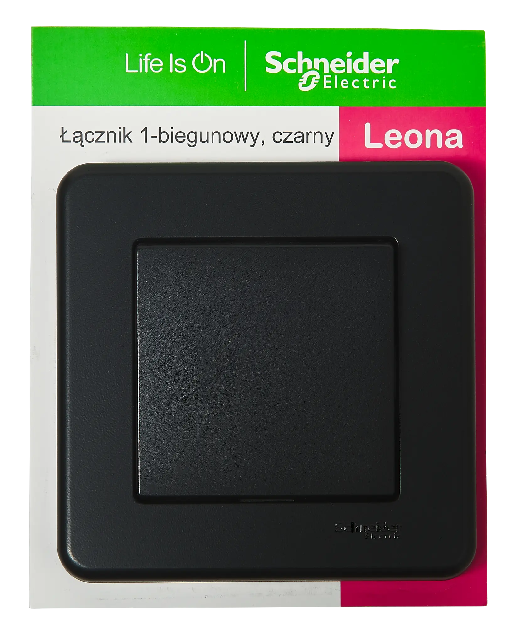 Włącznik pojedynczy Leona antracyt Schneider - 4