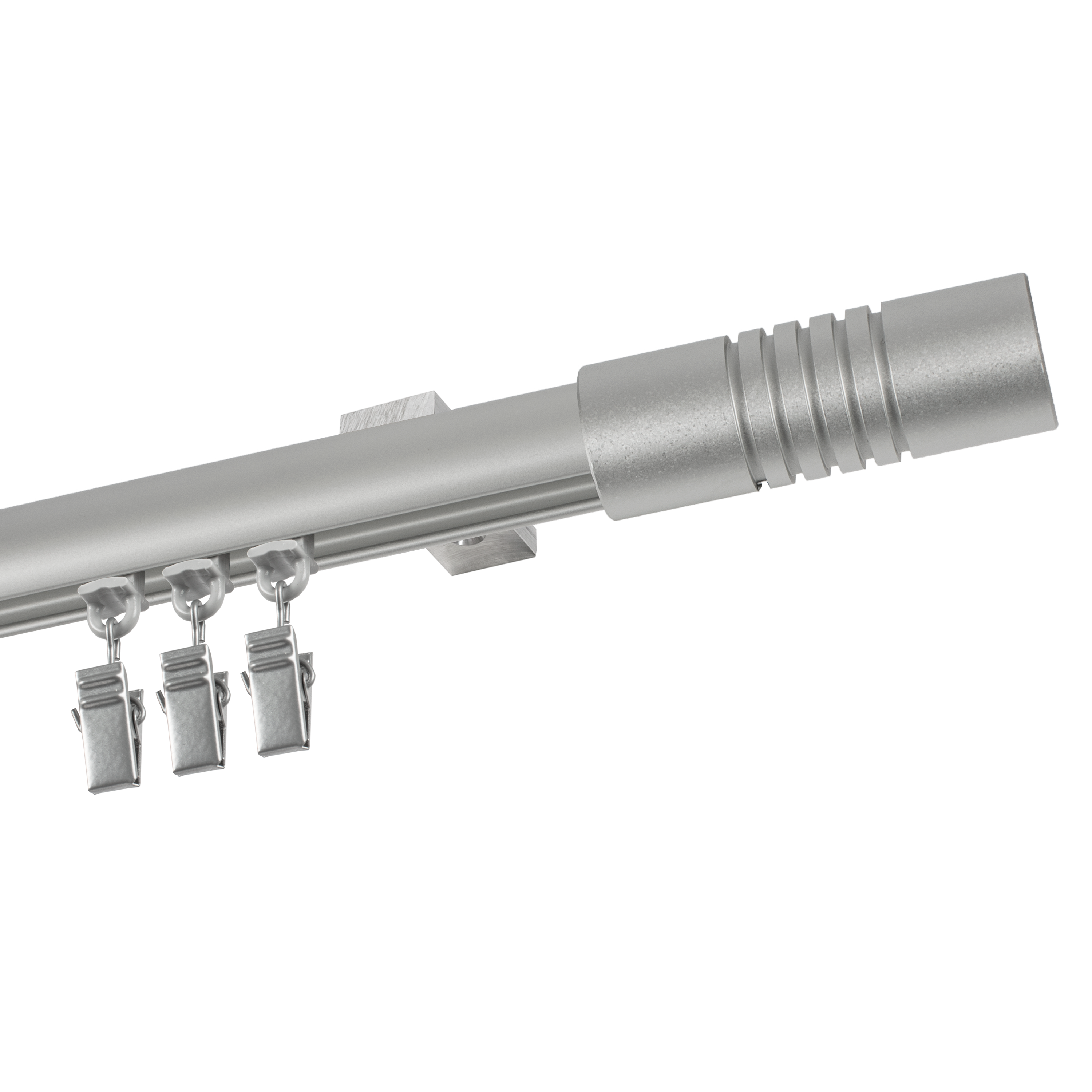 Profil szyna sufitowa 160 cm srebrny aluminiowy 20 mm okrągły - 6