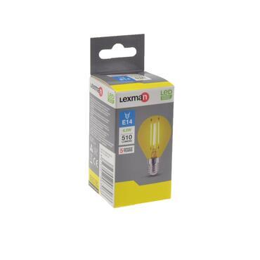 Lampadina LED, E14 sferico, trasparente, luce calda, 4.5W= 510 LM (equiv 42 W), 360°, LEXMAN - 3