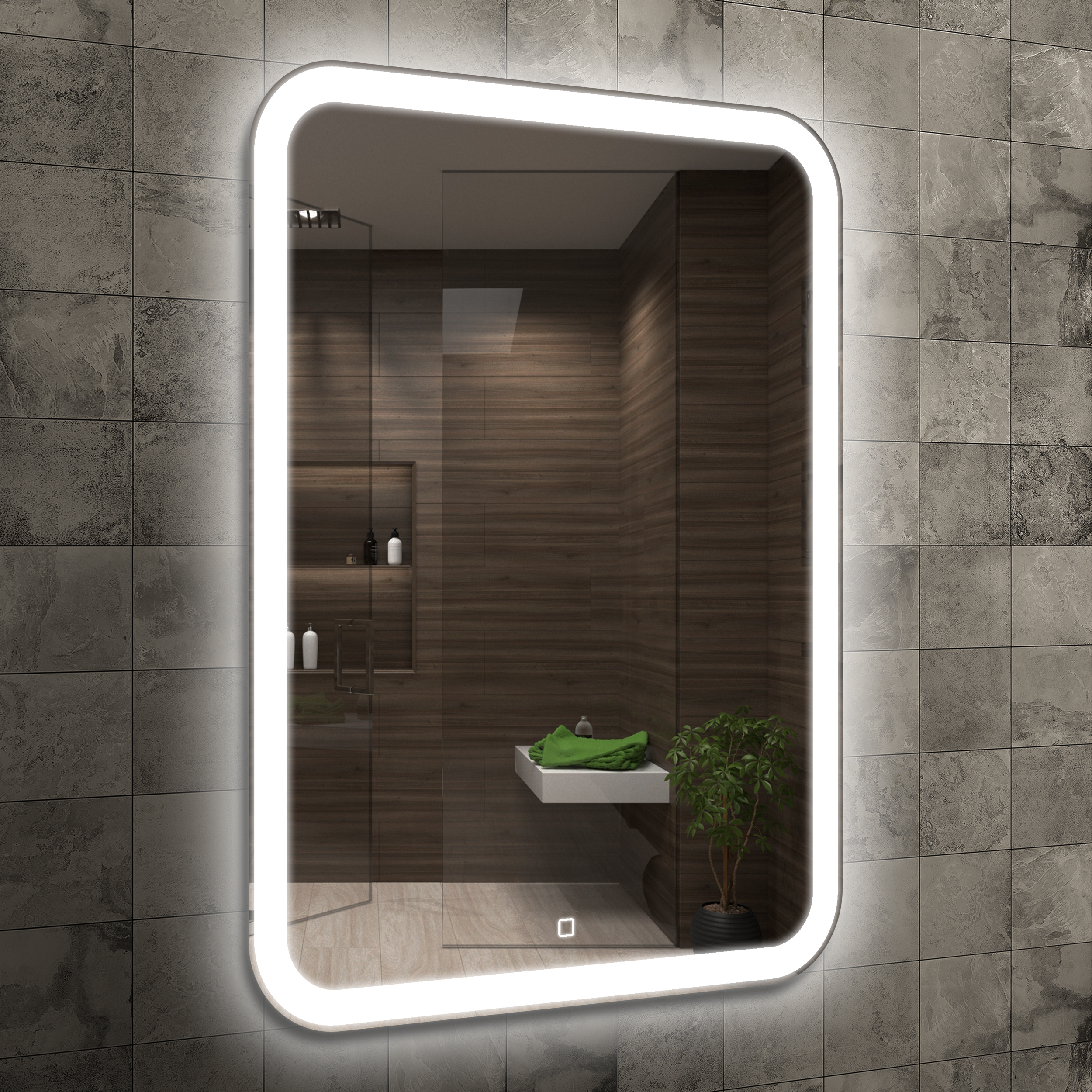 Lustro z wbudowanym oświetleniem PRIMA 60 x 80 VENTI - 11