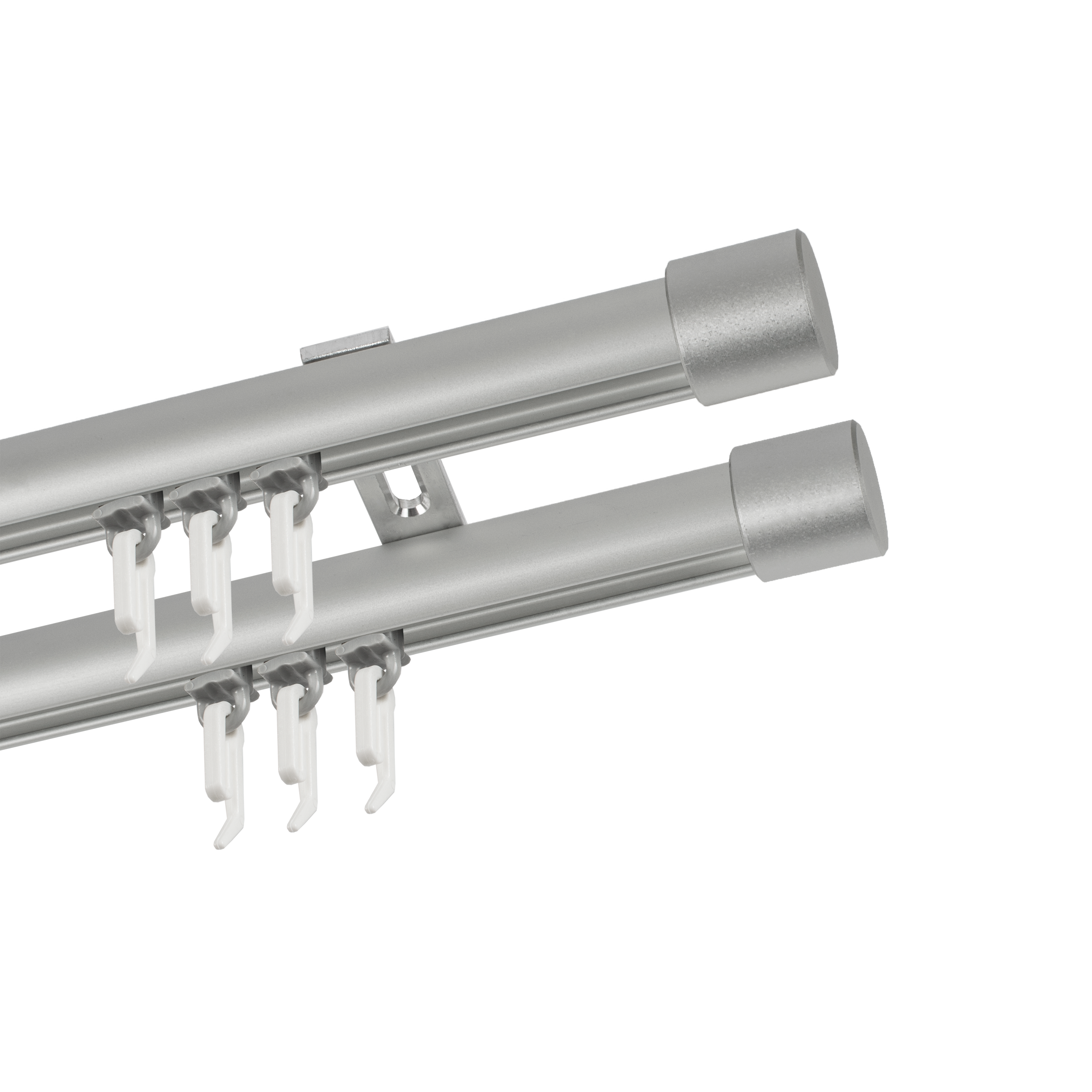 Profil szyna sufitowa 160 cm srebrny aluminiowy 20 mm okrągły - 5