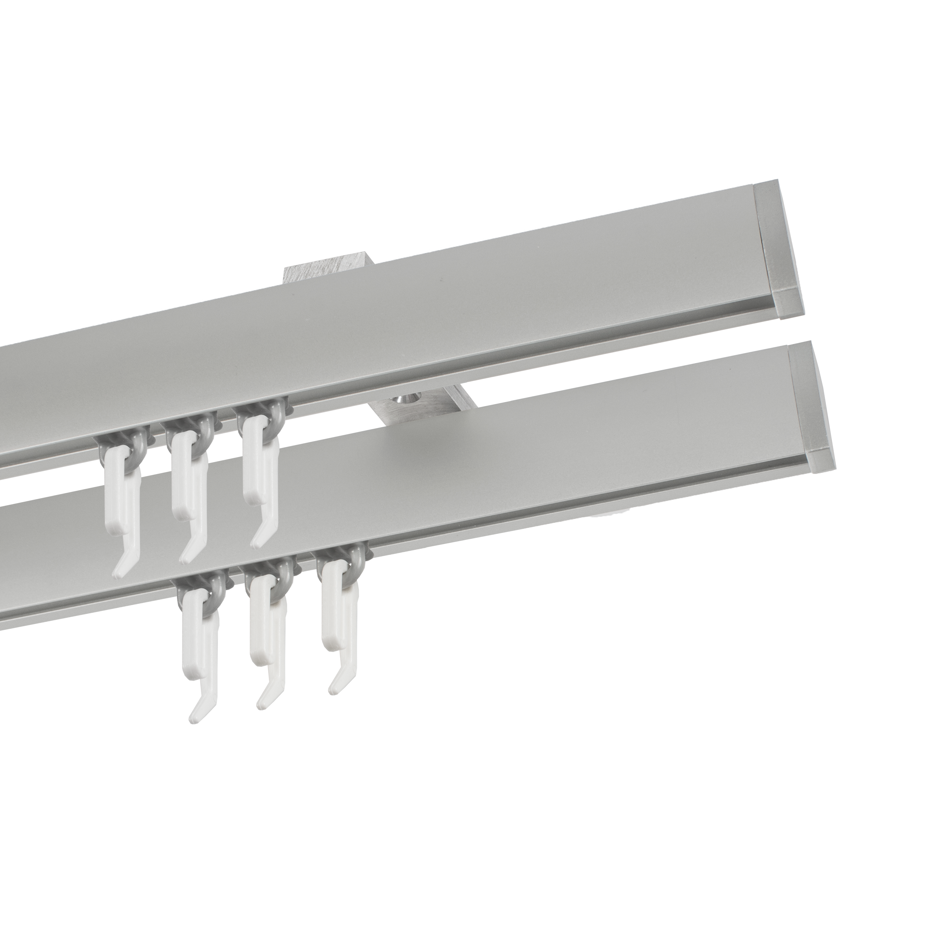 Profil szyna sufitowa 160 cm srebrny aluminiowy 20 mm płaski