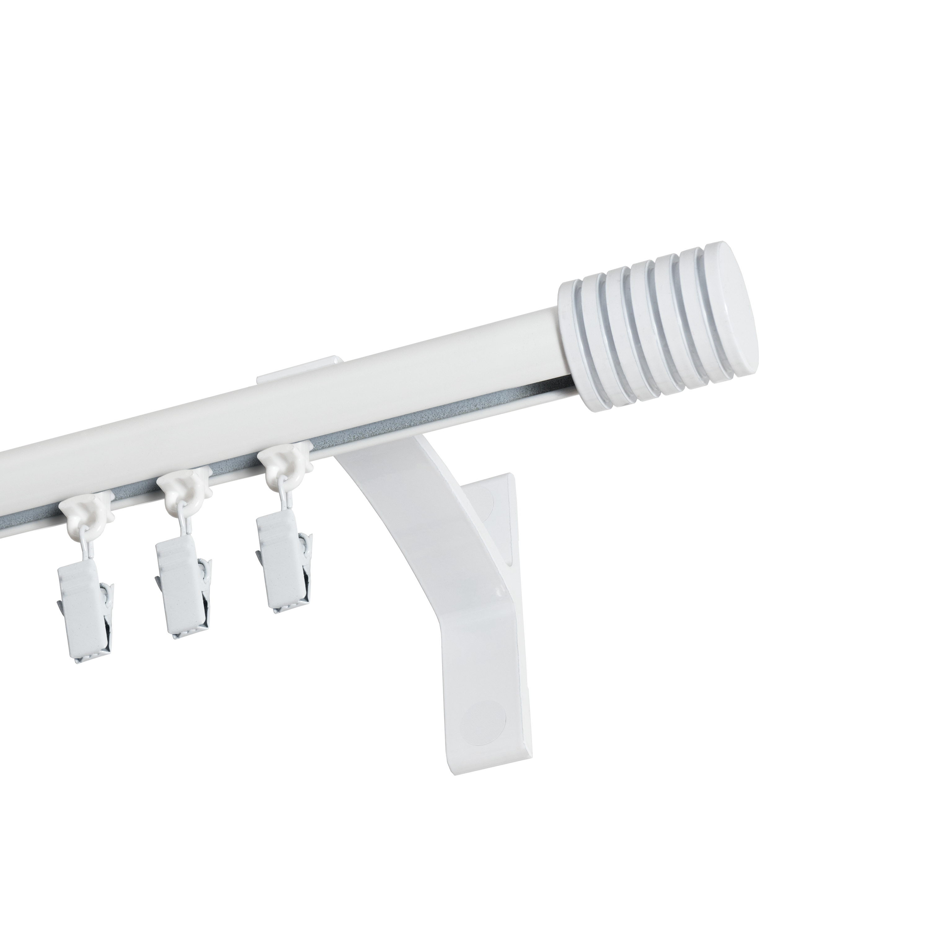 Profil szyna sufitowa 240 cm biały aluminiowy 20 mm okrągły - 4