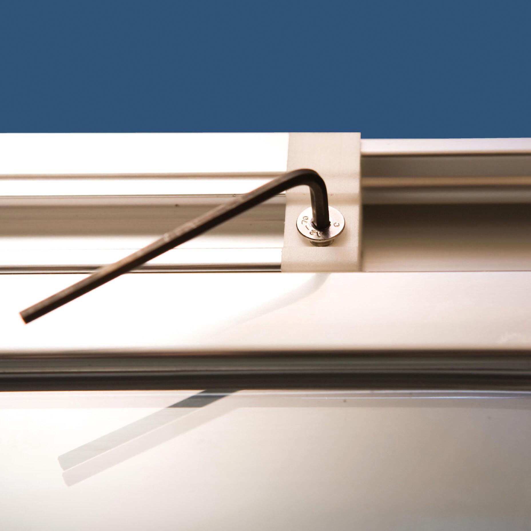 Porta doccia pieghevole L 100-110 cm x H 195 cm per nicchia in vetro trasparente SP. 6 mm, profilo lucido cromo, serie Slimline - 5
