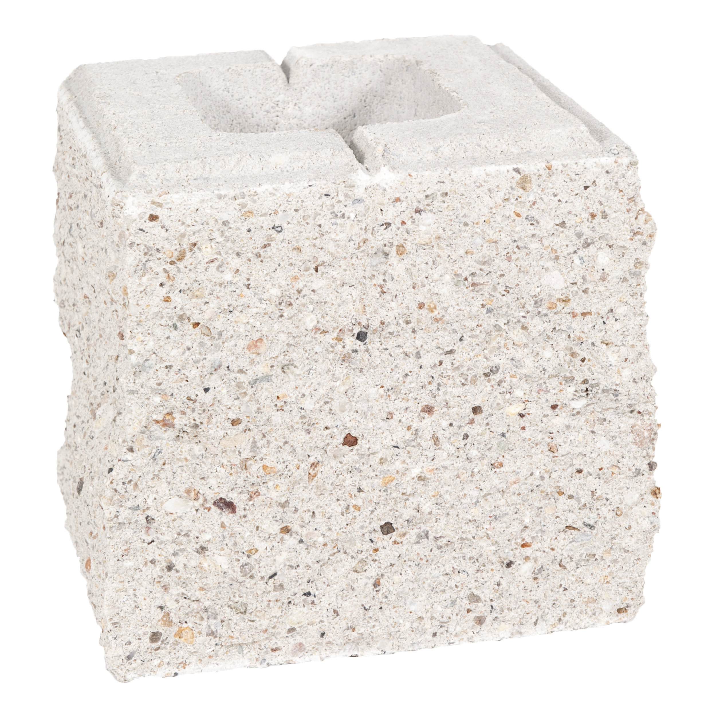 Pustak ścienno-cokołowy 20x19.5x19 cm 3stronnie łupany Wapień Ziel-Bruk