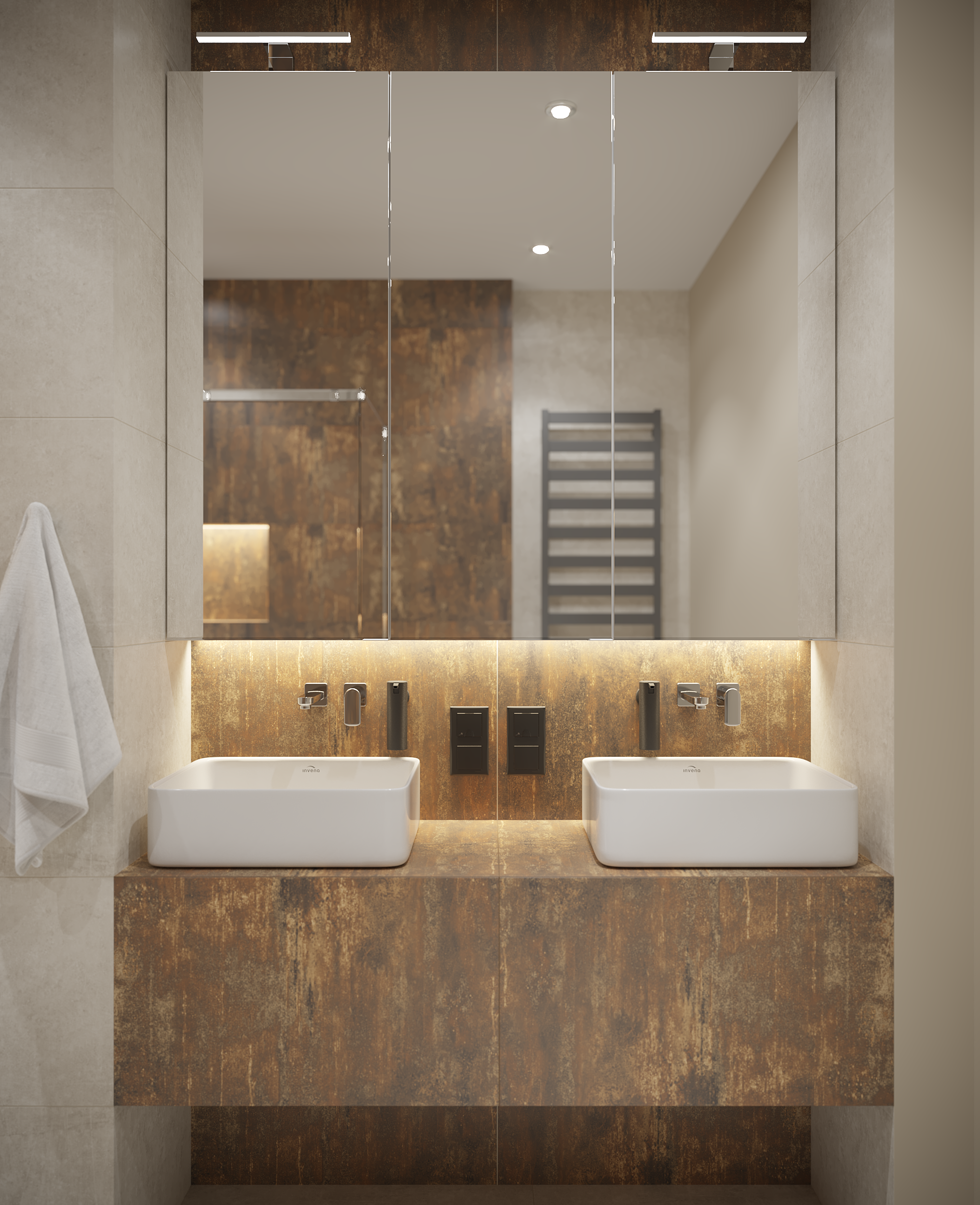 Uchwyt na papier toaletowy z pokrywą Boston Tiger - 15