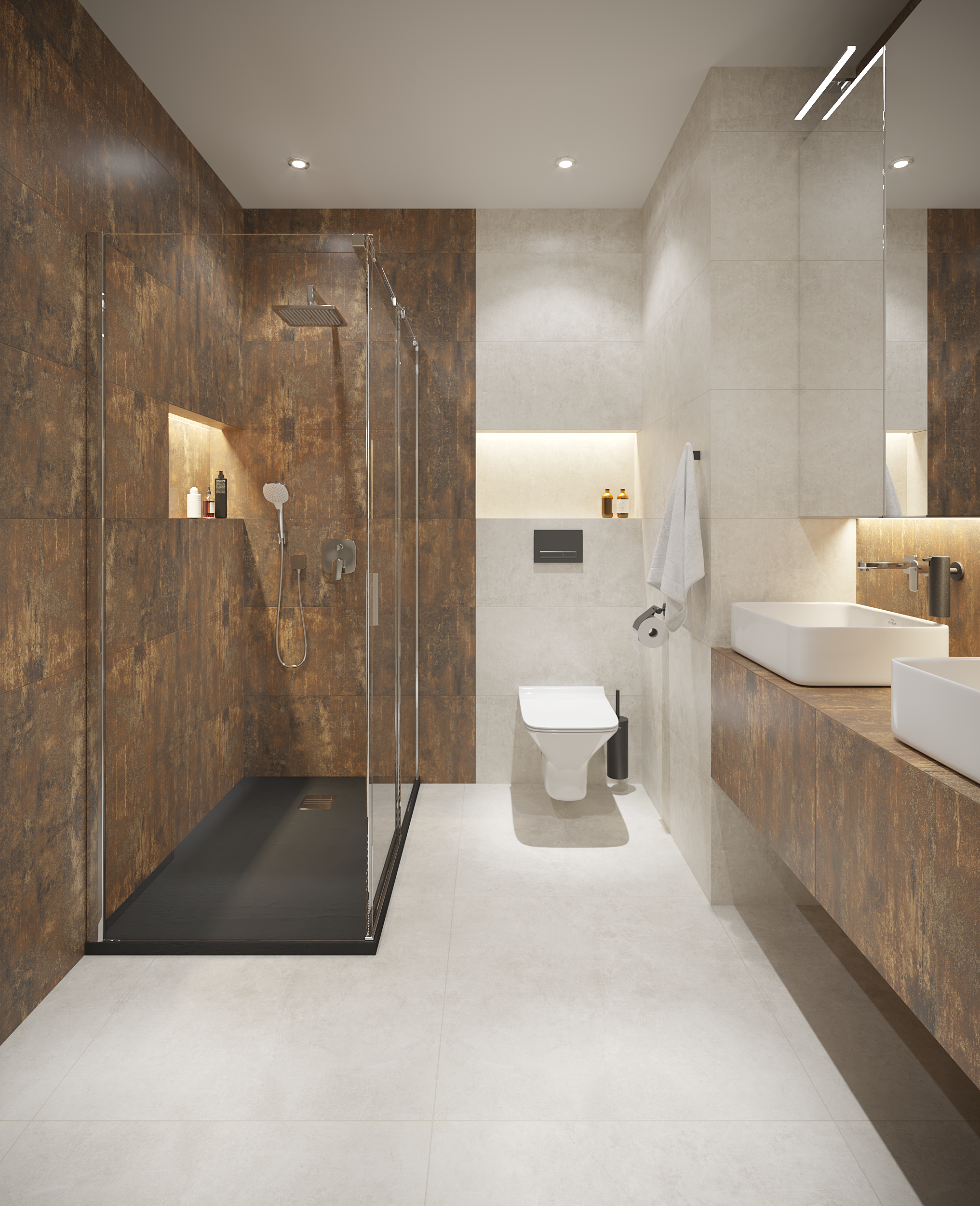 Uchwyt na papier toaletowy z pokrywą Boston Tiger - 14