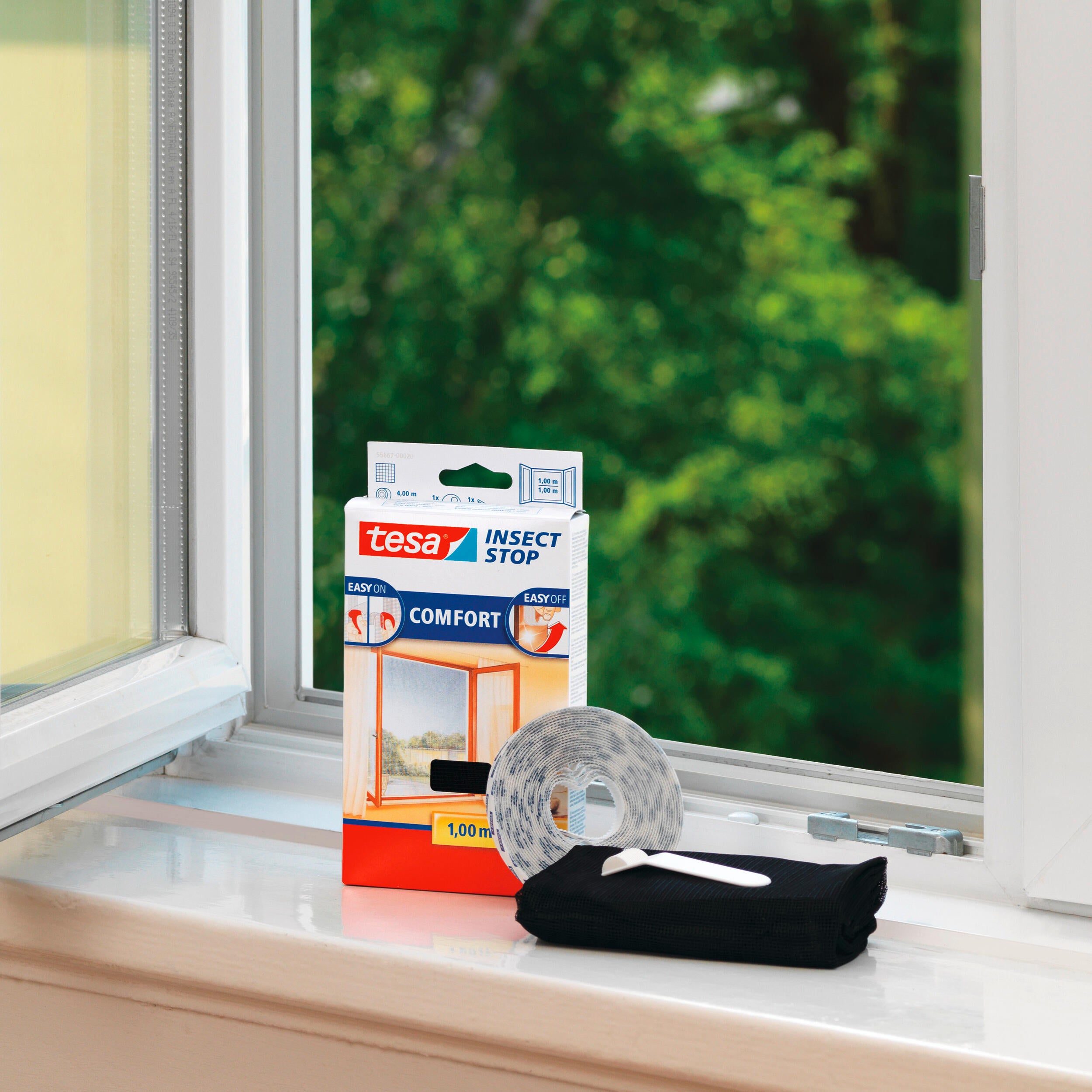 Rzep samoprzylepny do moskitier 5.6mbx10 mm Comfort Tesa - 3