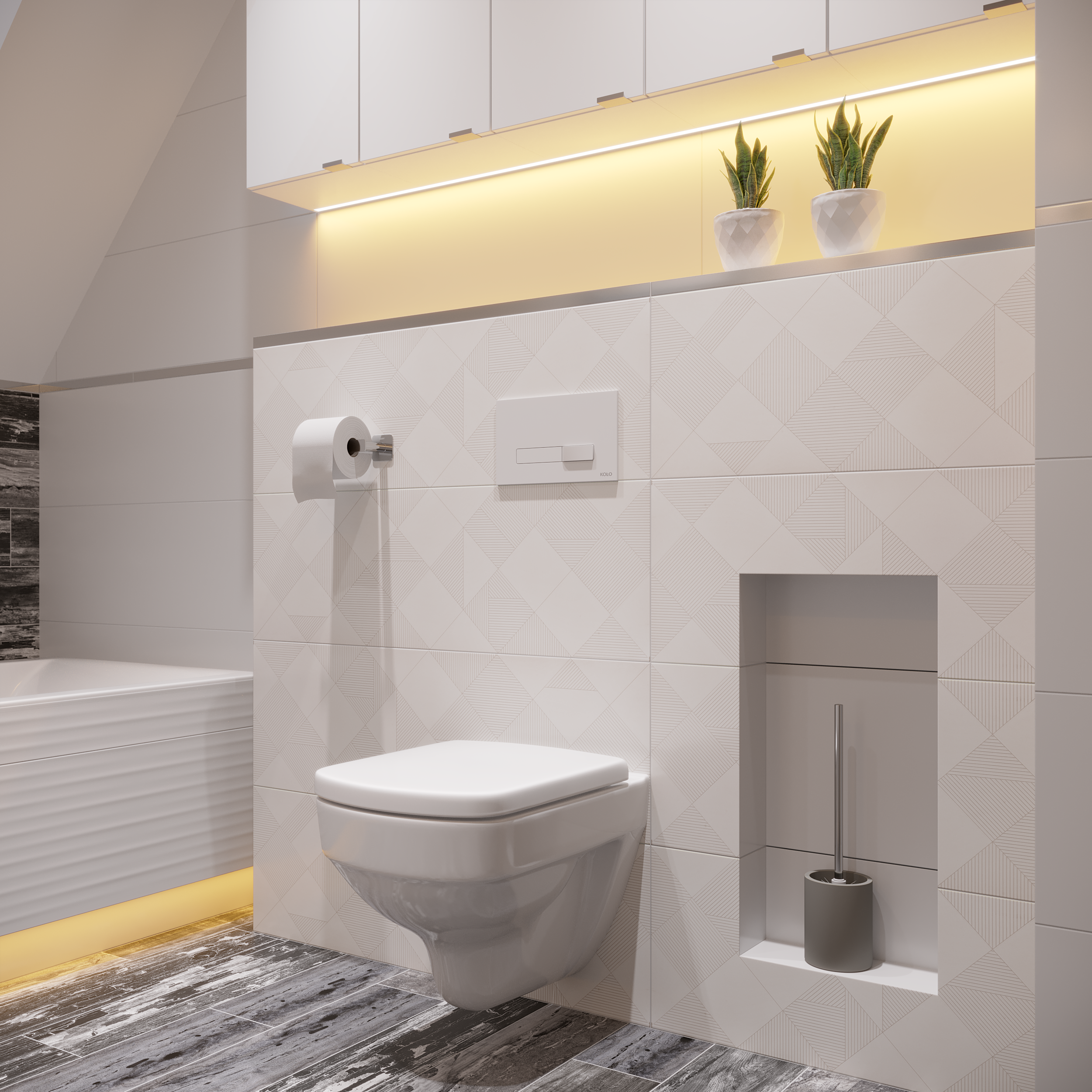 Uchwyt ścienny na papier toaletowy Colar Tiger - 3