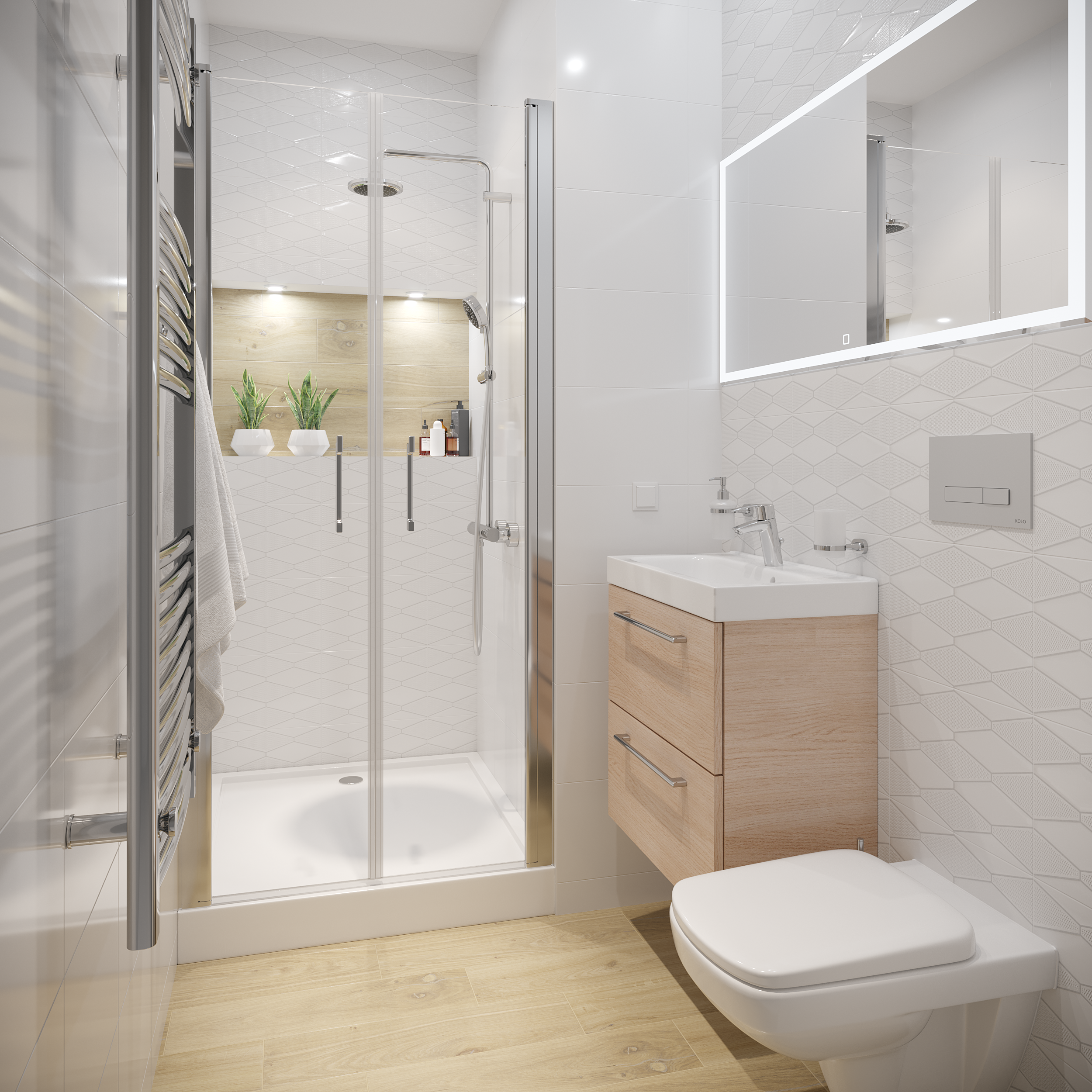 Oprawa stropowa oczko LAGOS IP65 białe okrągłe GU10 LIGHT PRESTIGE - 3
