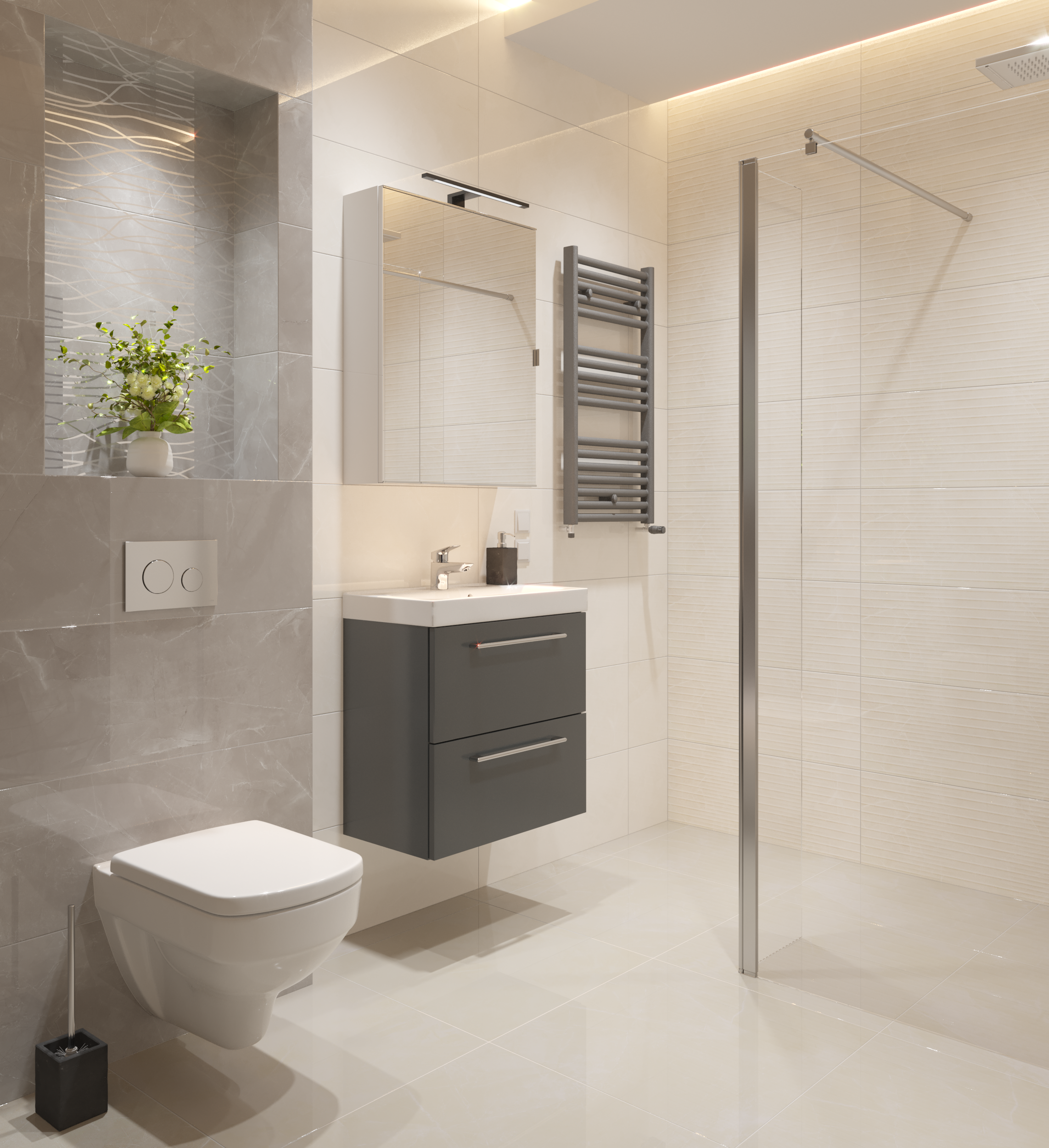 Dispensador  Stone gris oscuro satinado - 19