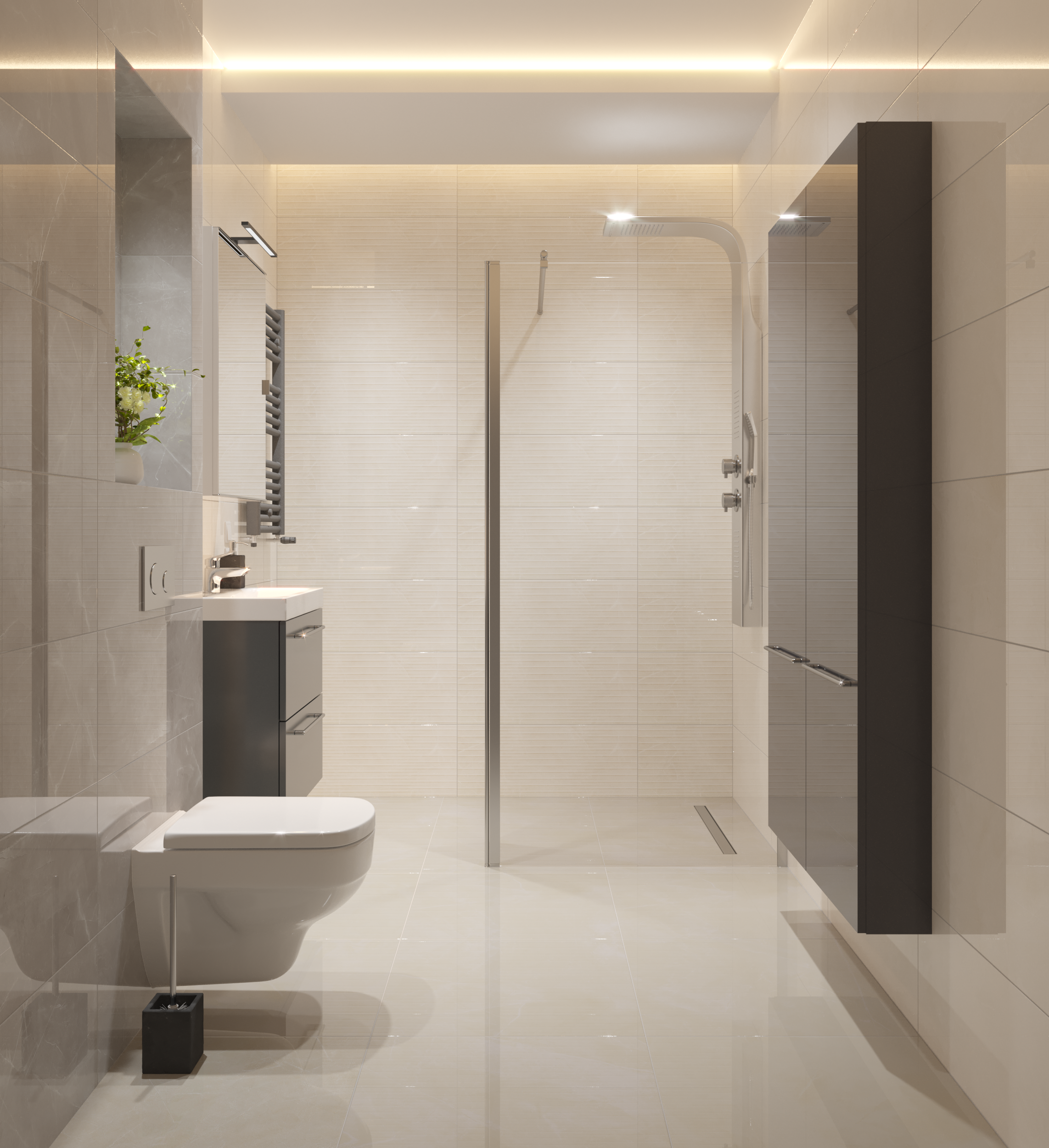 Dispensador  Stone gris oscuro satinado - 18