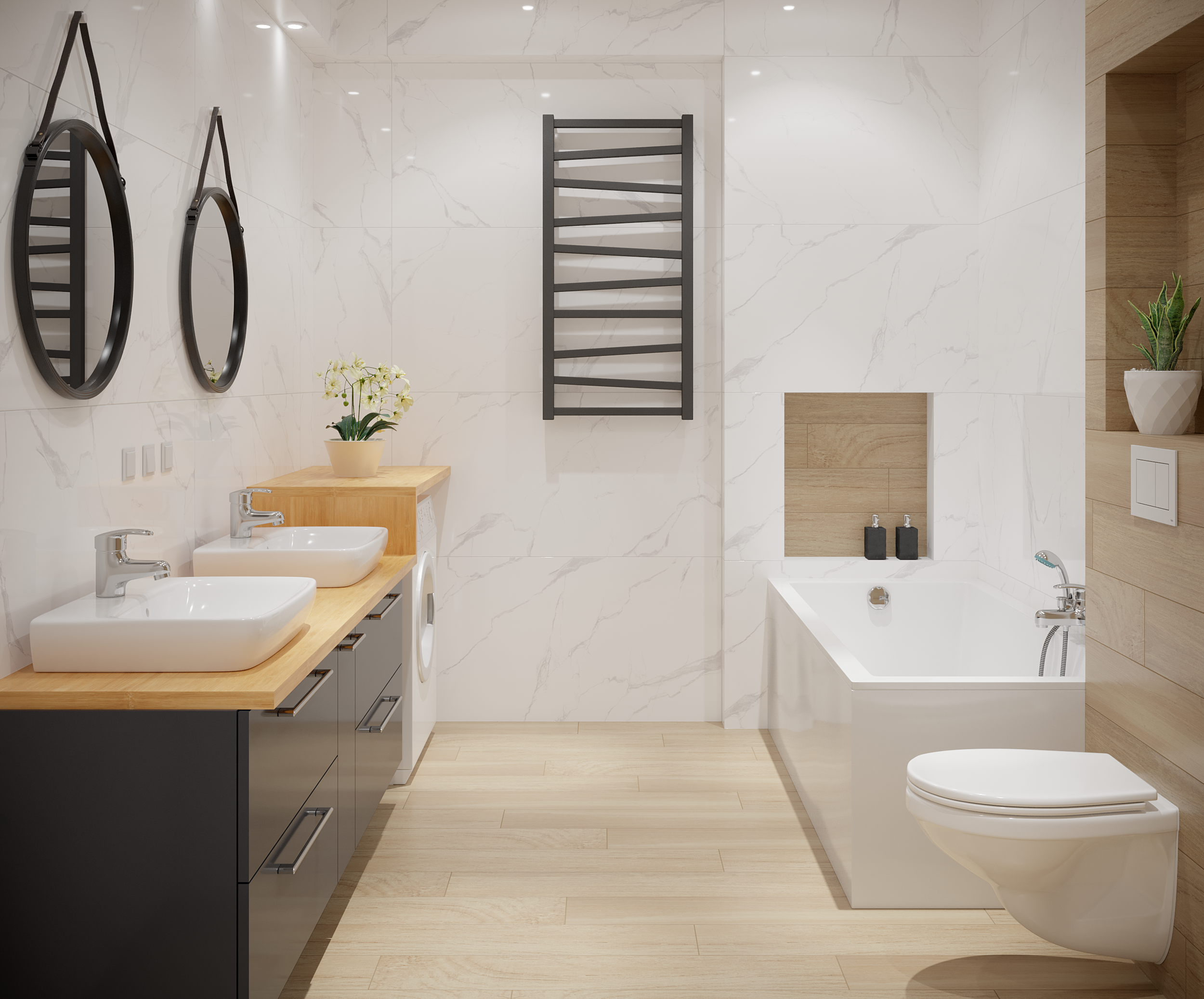 Bateria umywalkowa chrom K/aut Inari Sensea - 6