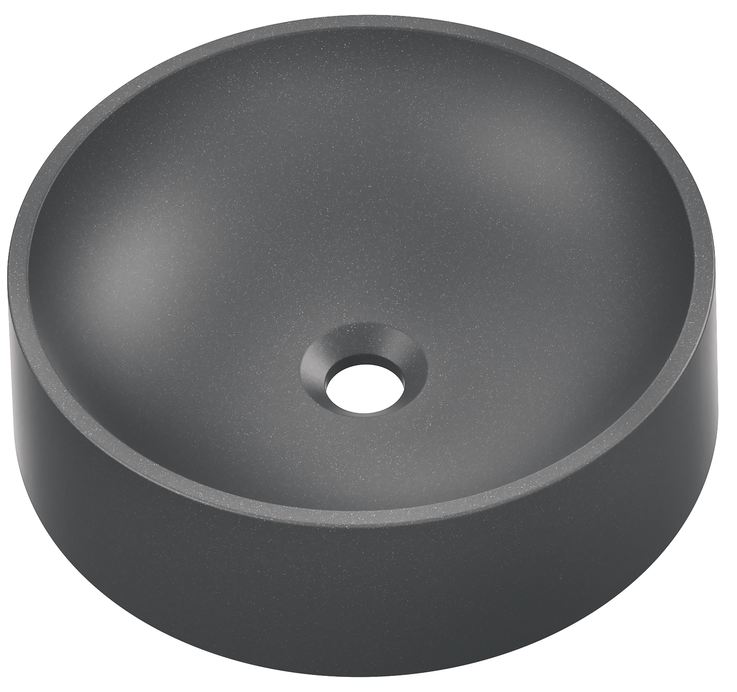 Umywalka konglomeratowa nablatowa Munst II Grey 40 x 40 Axis