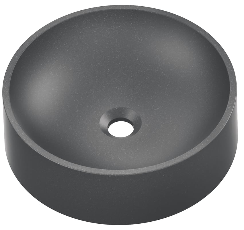 Umywalka konglomeratowa nablatowa Munst II Grey 40 x 40 Axis