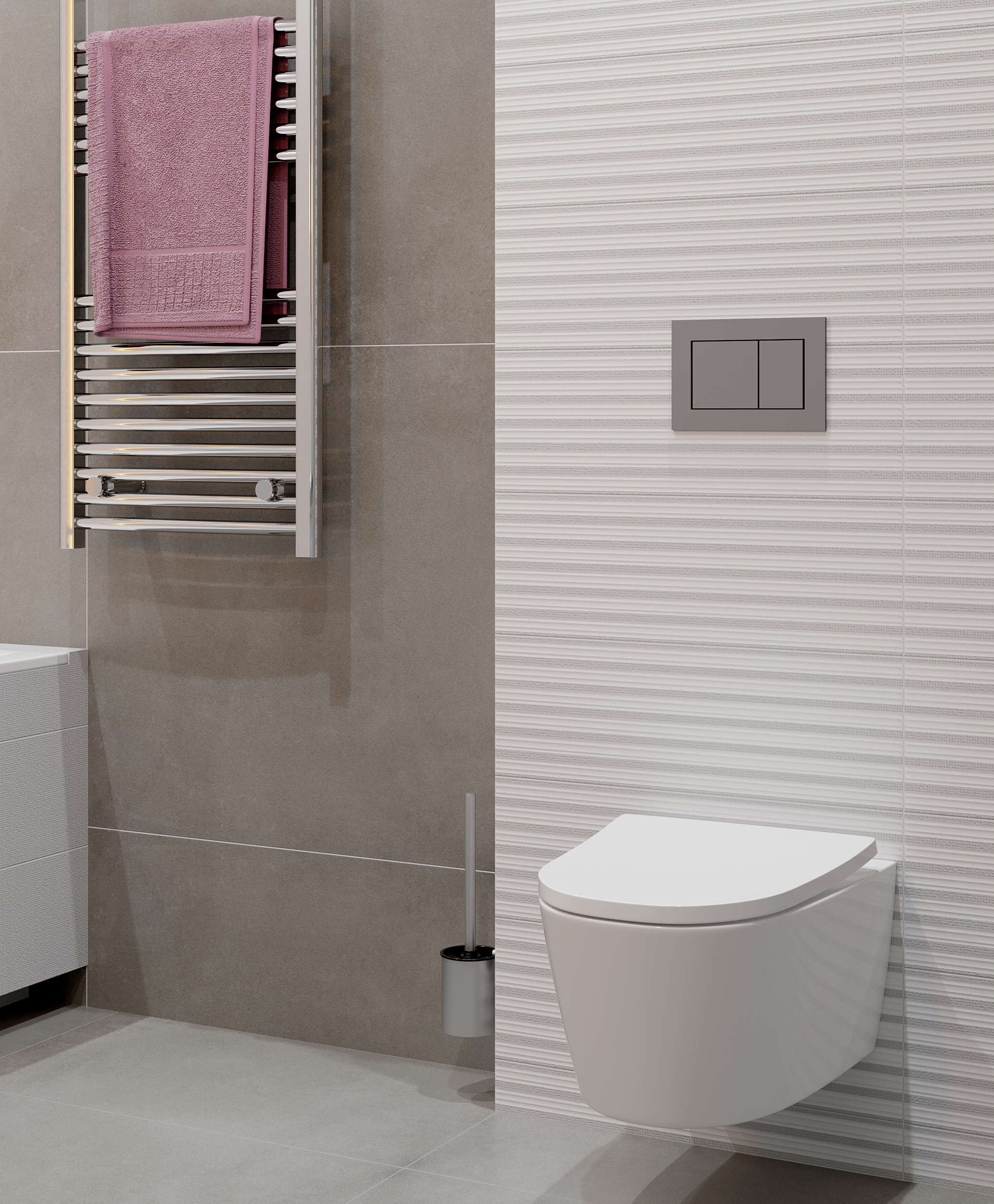 Przycisk spłukujący do stelaża Now biały błyszczący Tece - 8