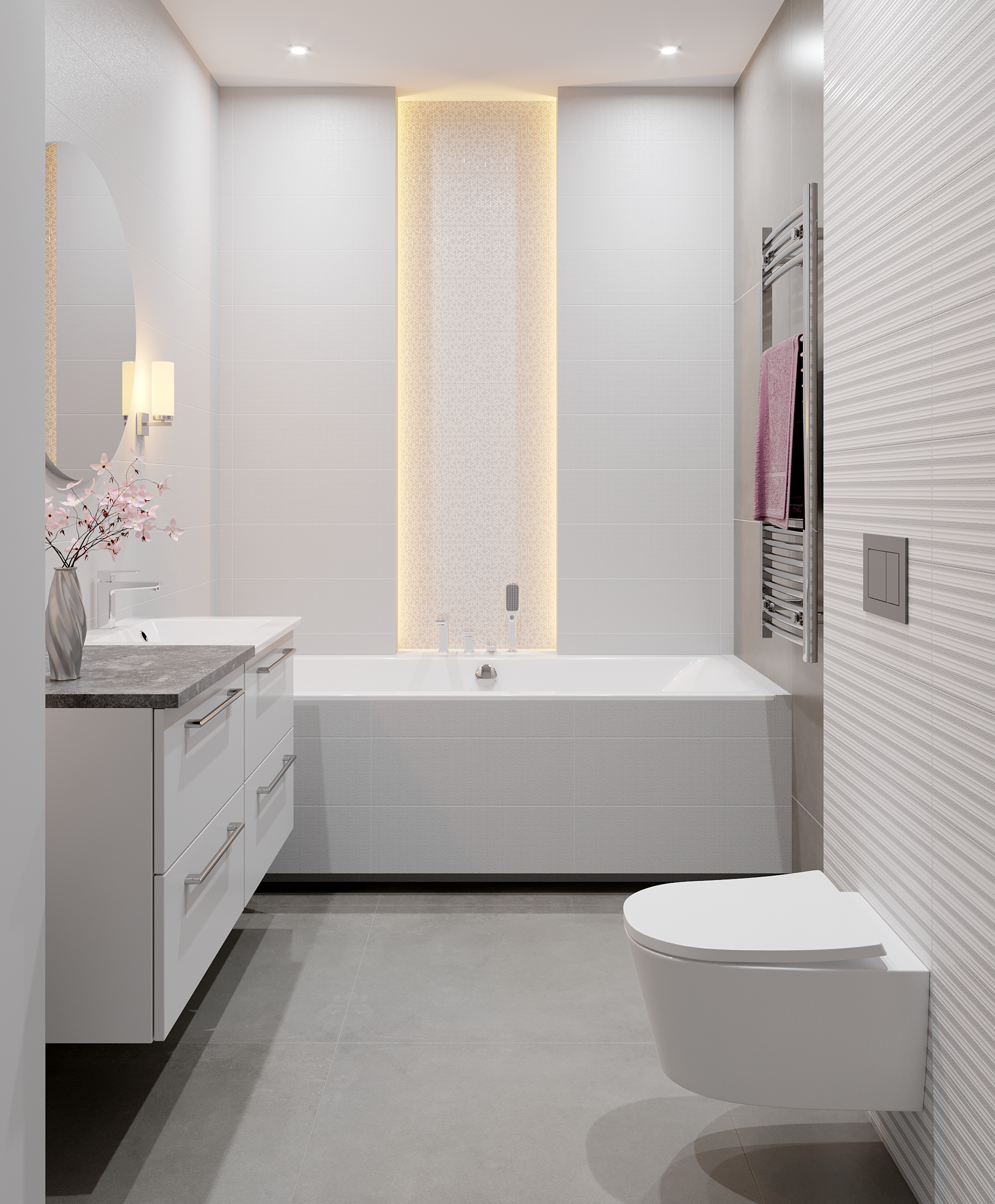 Przycisk spłukujący do stelaża Now biały błyszczący Tece - 7