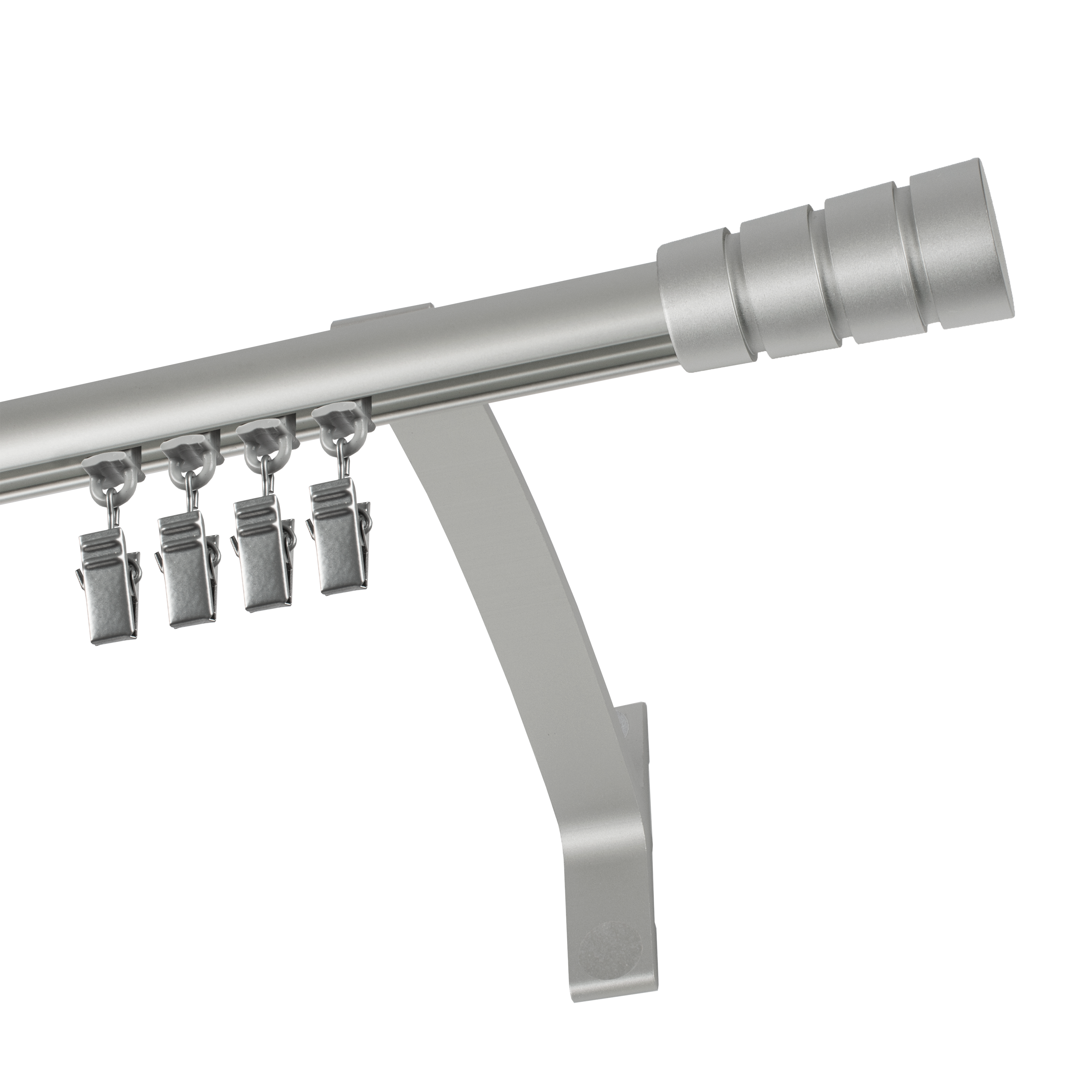 Profil szyna sufitowa 160 cm srebrny aluminiowy 20 mm okrągły - 4
