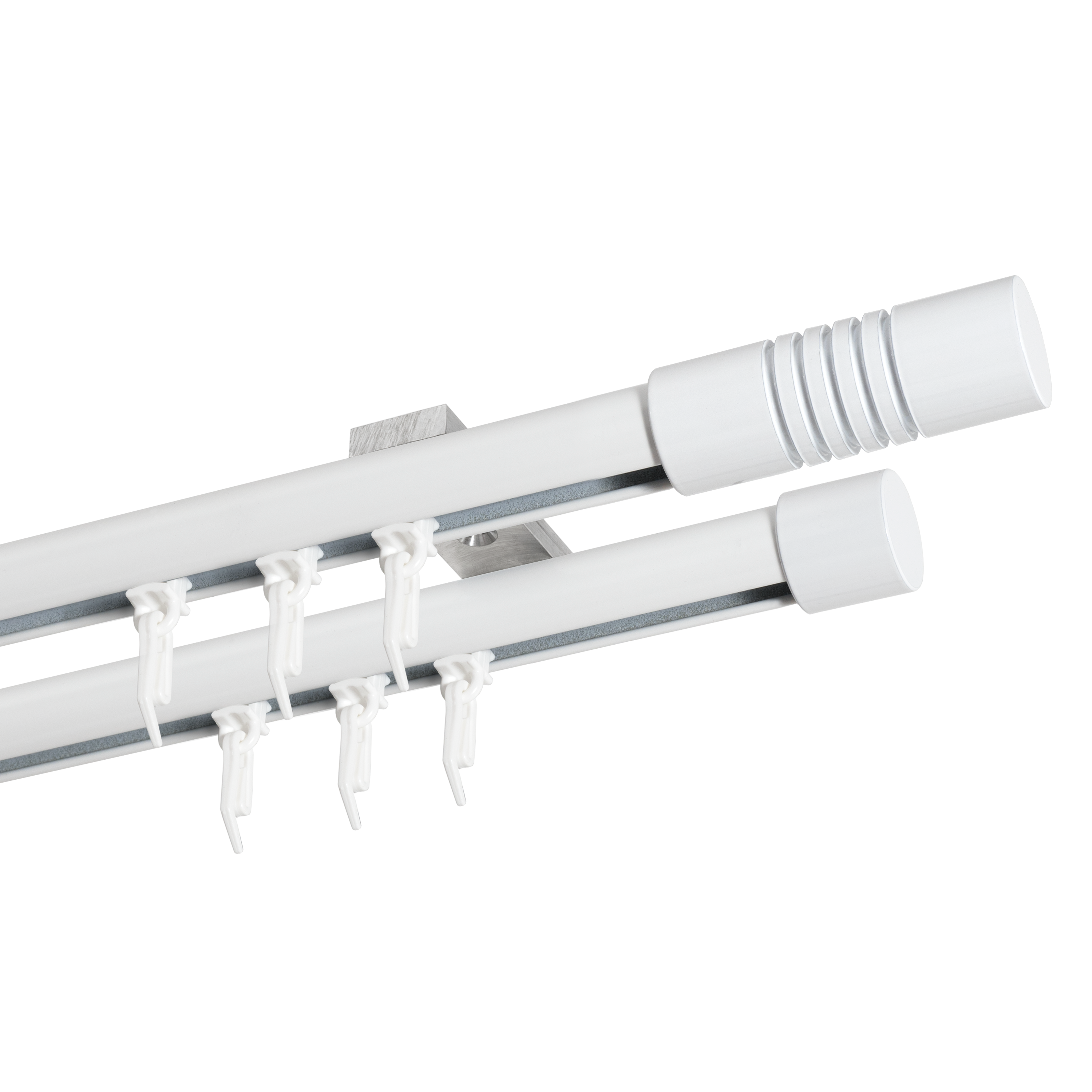 Profil szyna sufitowa 240 cm biały aluminiowy 20 mm okrągły - 3