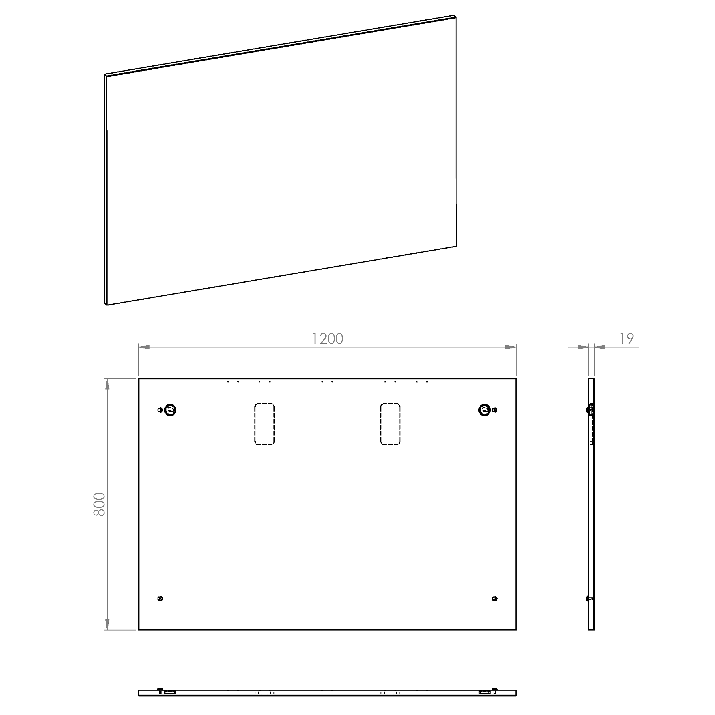 Lustro łazienkowe bez oświetlenia SOTE 80 x 120 cm SENSEA - 20