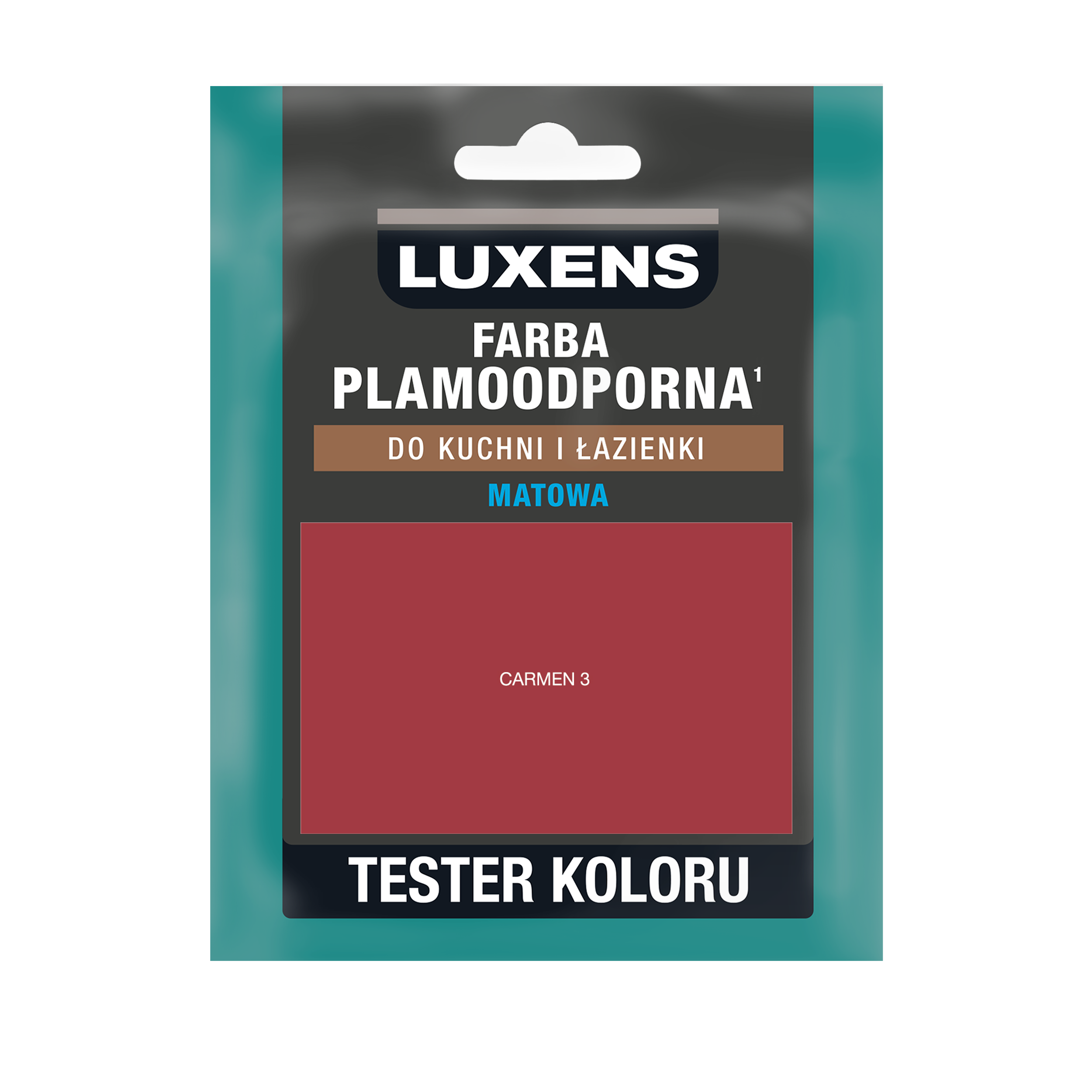Tester farby Luxens Plamoodporna do kuchni i łazienki Carmen 3 25 ml