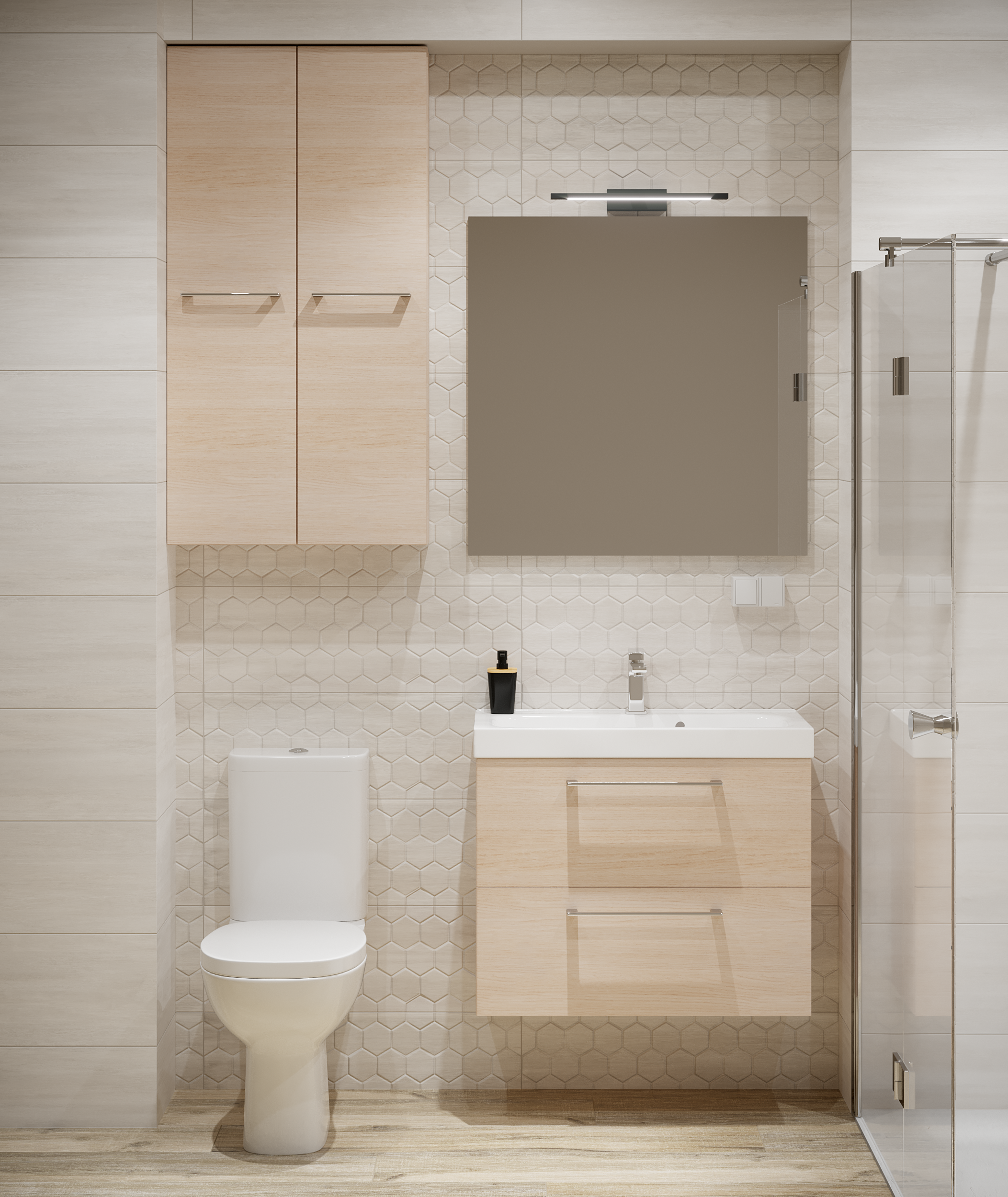 Anta mobile da bagno rovere SENSEA L 30 x H 115 x Sp 1.8 cm - 3