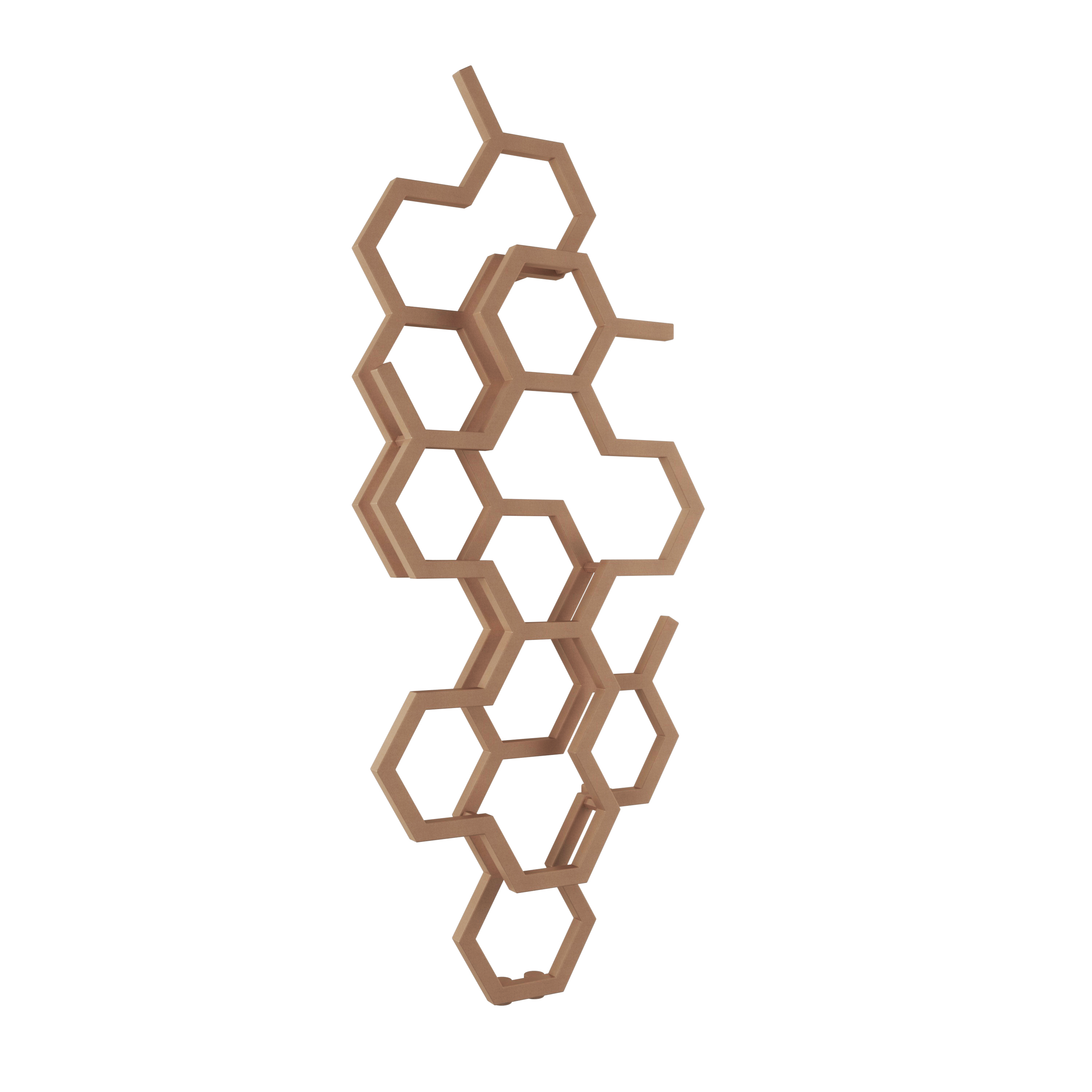 Grzejnik HEX 122x48.6 cm Miedź 346W Roz 5cm 10 Bar TERMA