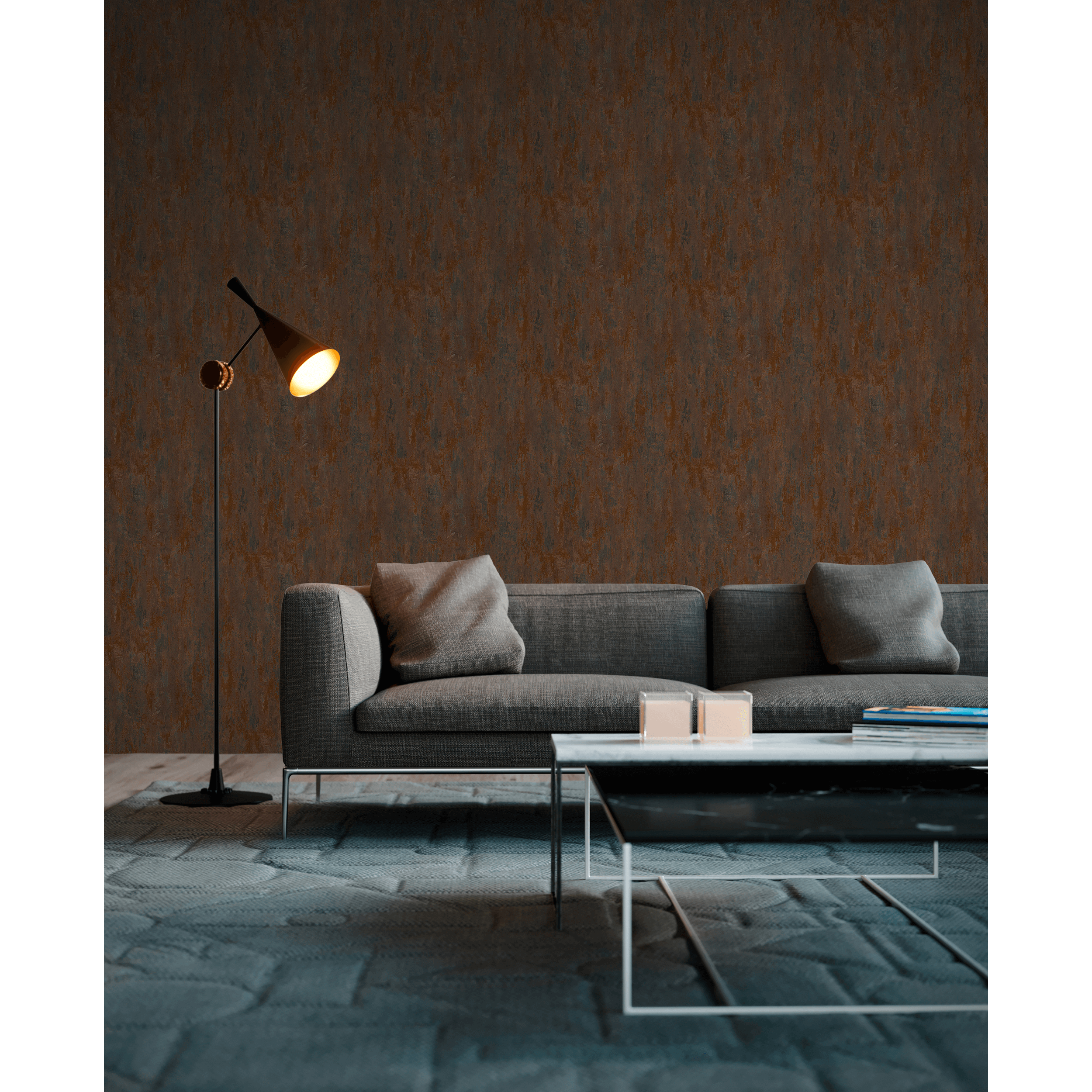 Tanaro Palo Alto Da Esterno Fusione Di Alluminio Effetto Ruggine Con Diffusore Vetro Trasparente Ip44 H100cm 402360124 40178074