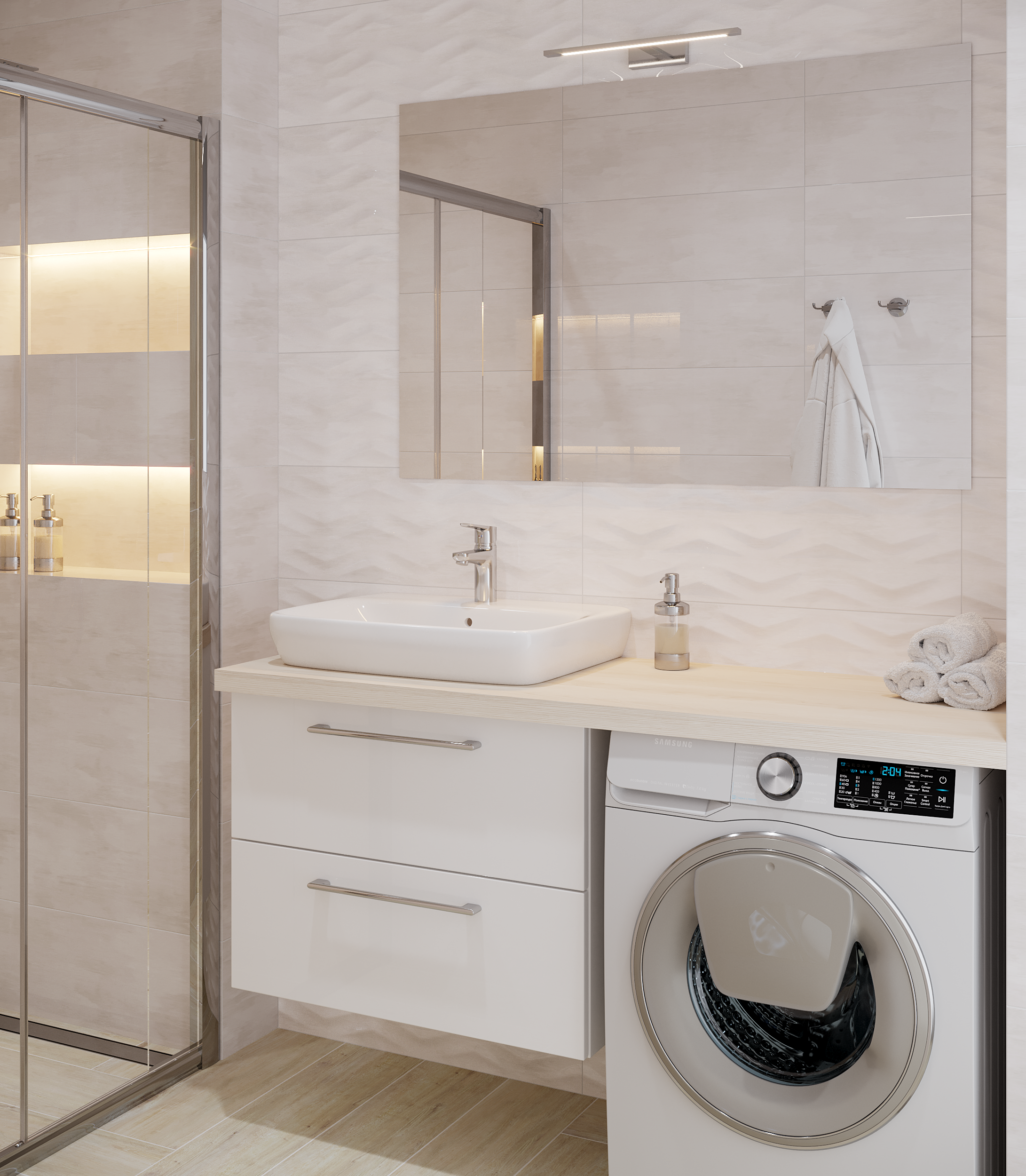 Lustro łazienkowe bez oświetlenia SOTE 80 x 120 cm SENSEA - 12