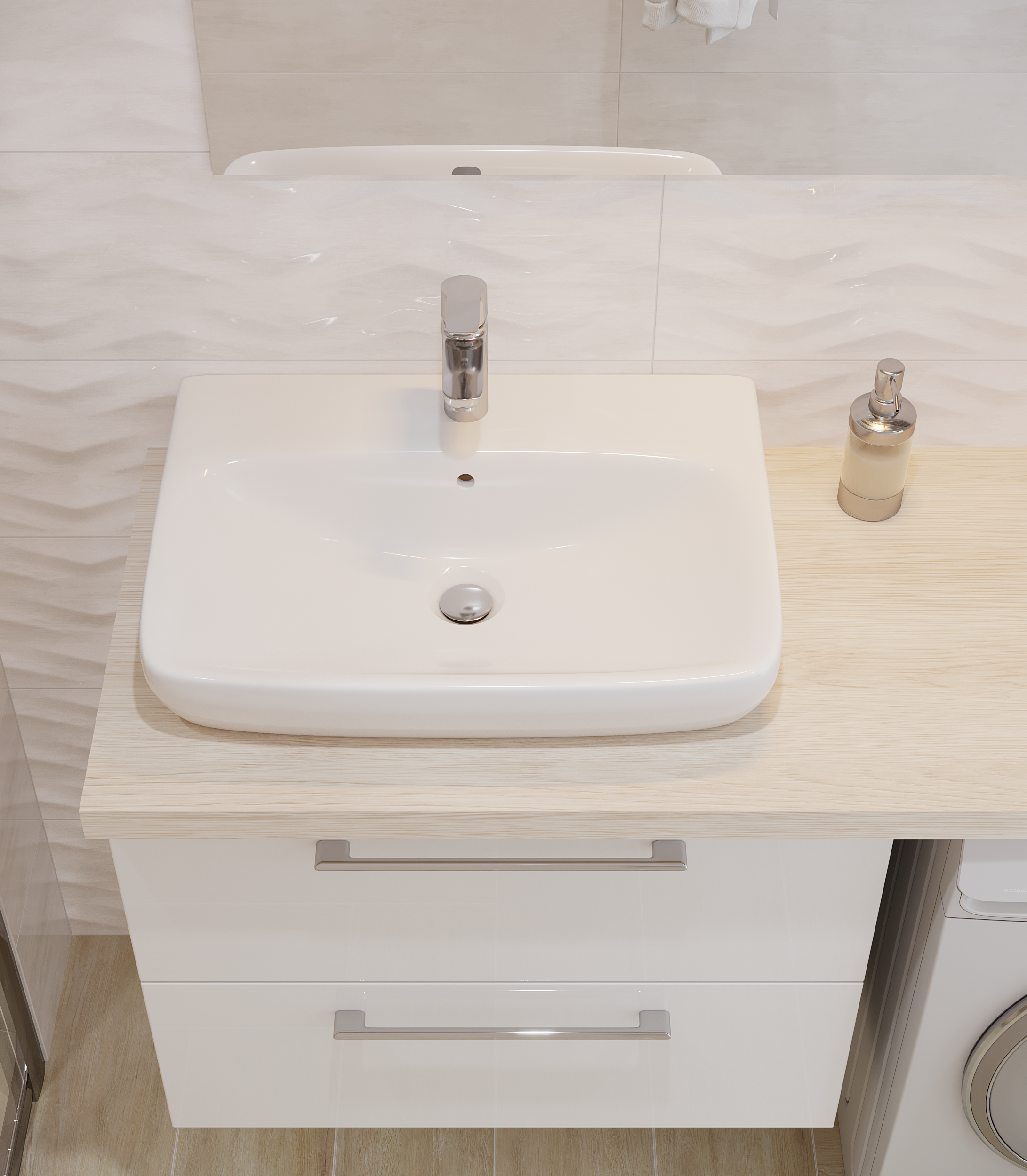 Lustro łazienkowe bez oświetlenia SOTE 80 x 120 cm SENSEA - 11