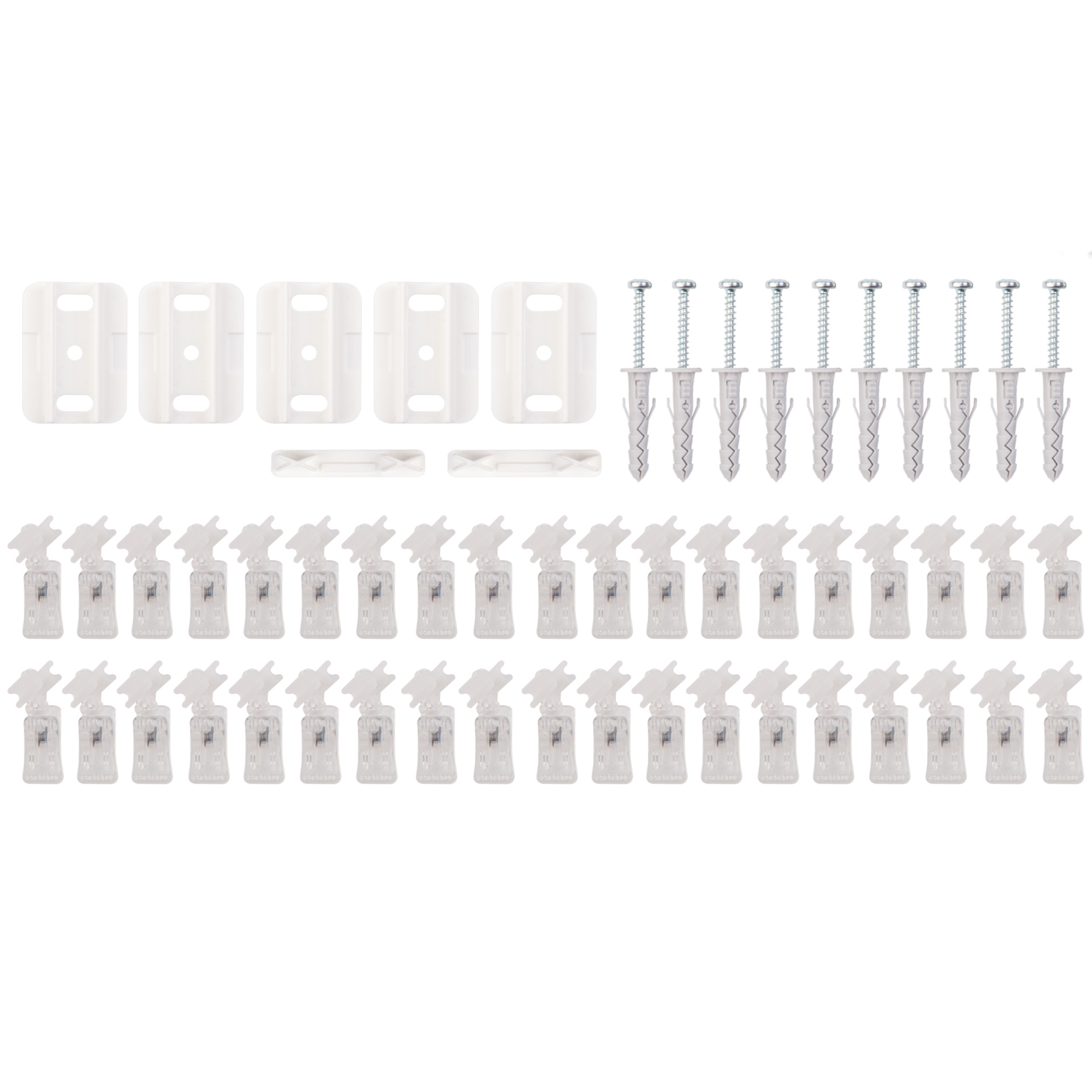 Szyna sufitowa 2-torowa Slim 300 cm biała aluminiowa z akcesoriami Mardom - 4