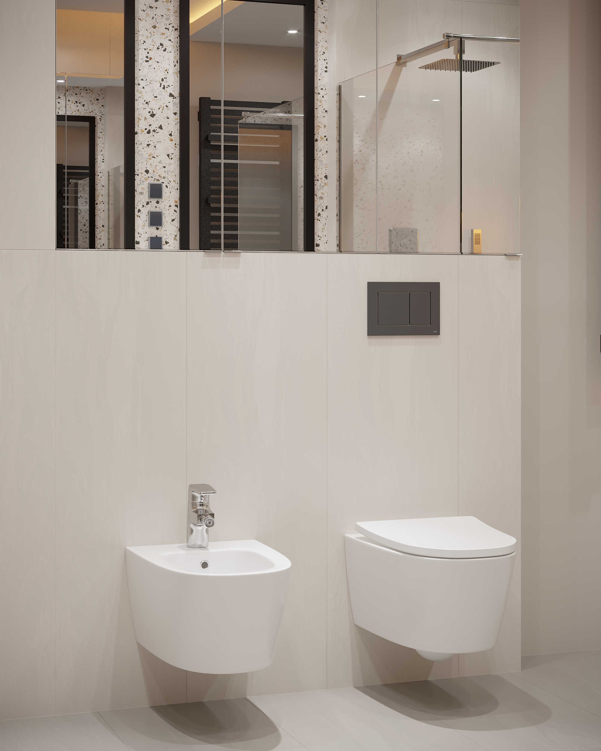 Przycisk spłukujący do stelaża Now czarny matowy Tece - 9