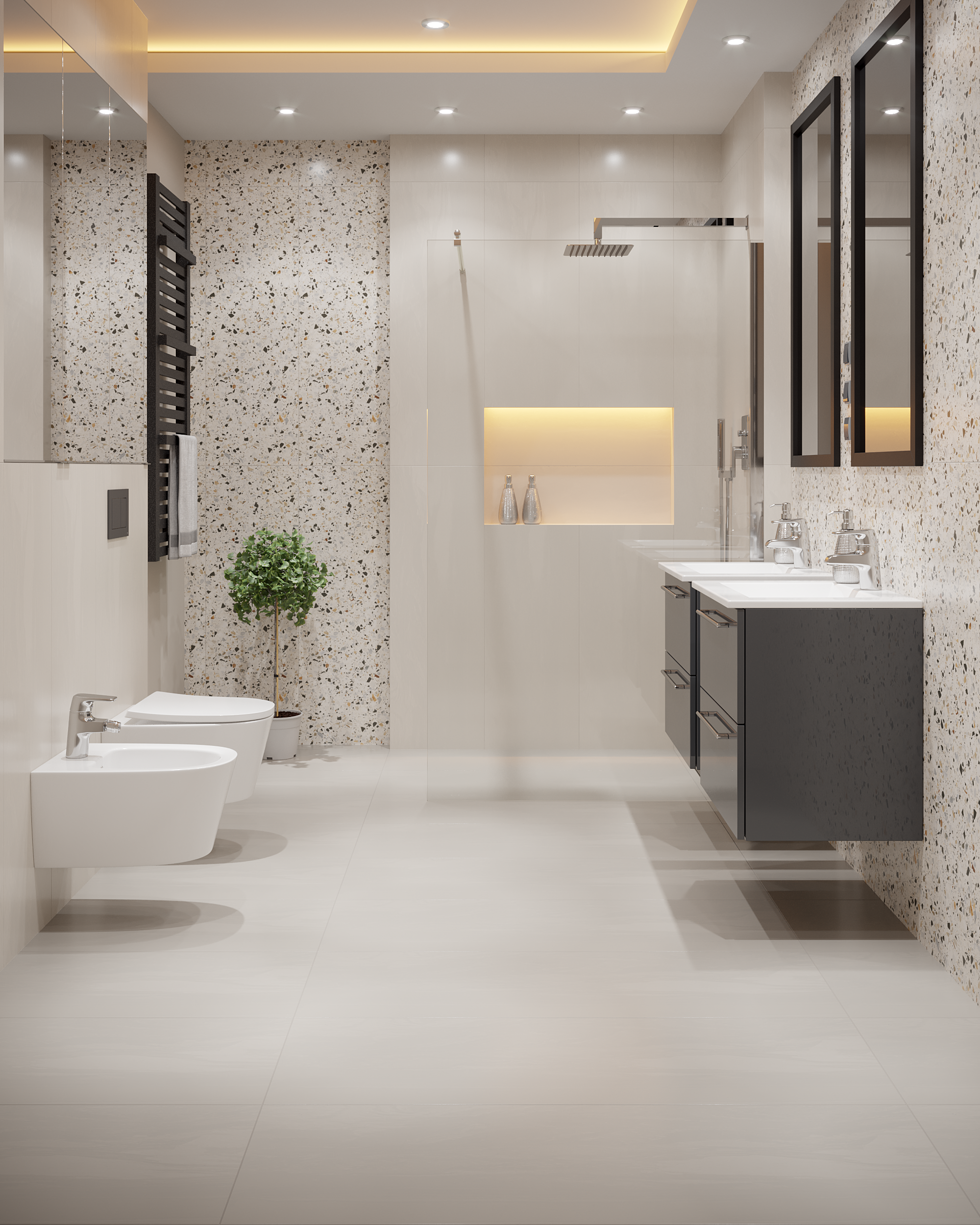 Przycisk spłukujący do stelaża Now czarny matowy Tece - 8