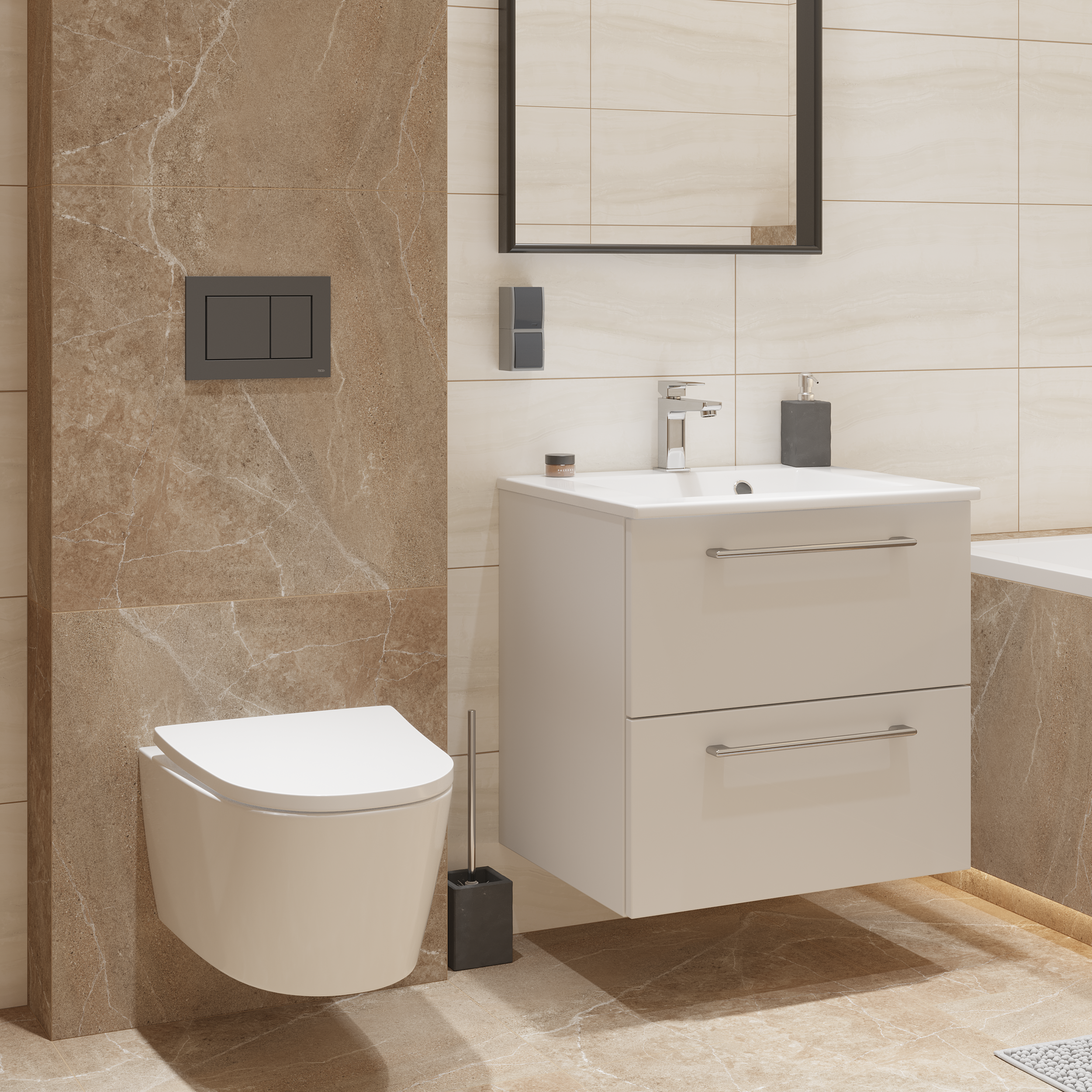 Dispensador  Stone gris oscuro satinado - 7