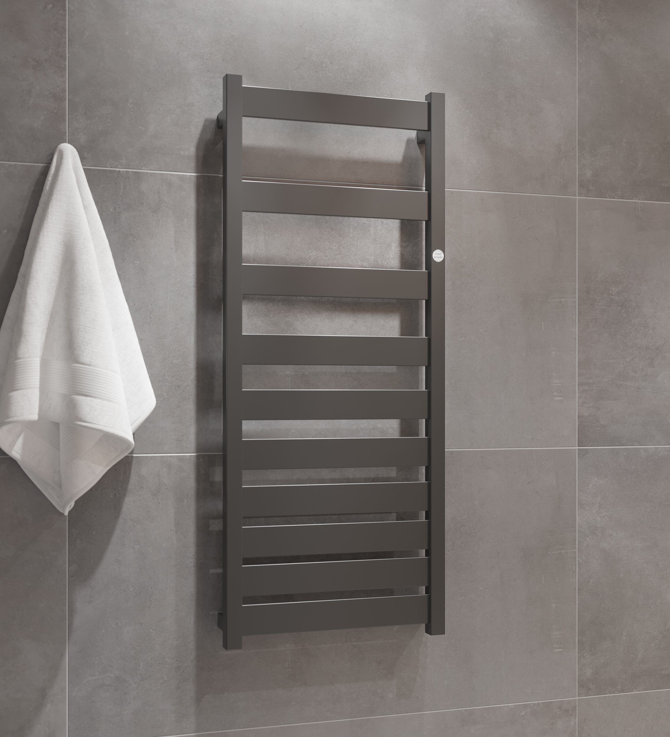 Grzejnik STRIPS 75x50 cm Czarny D 326W Roz 47cm 5 Bar INSTAL PROJEKT - 2