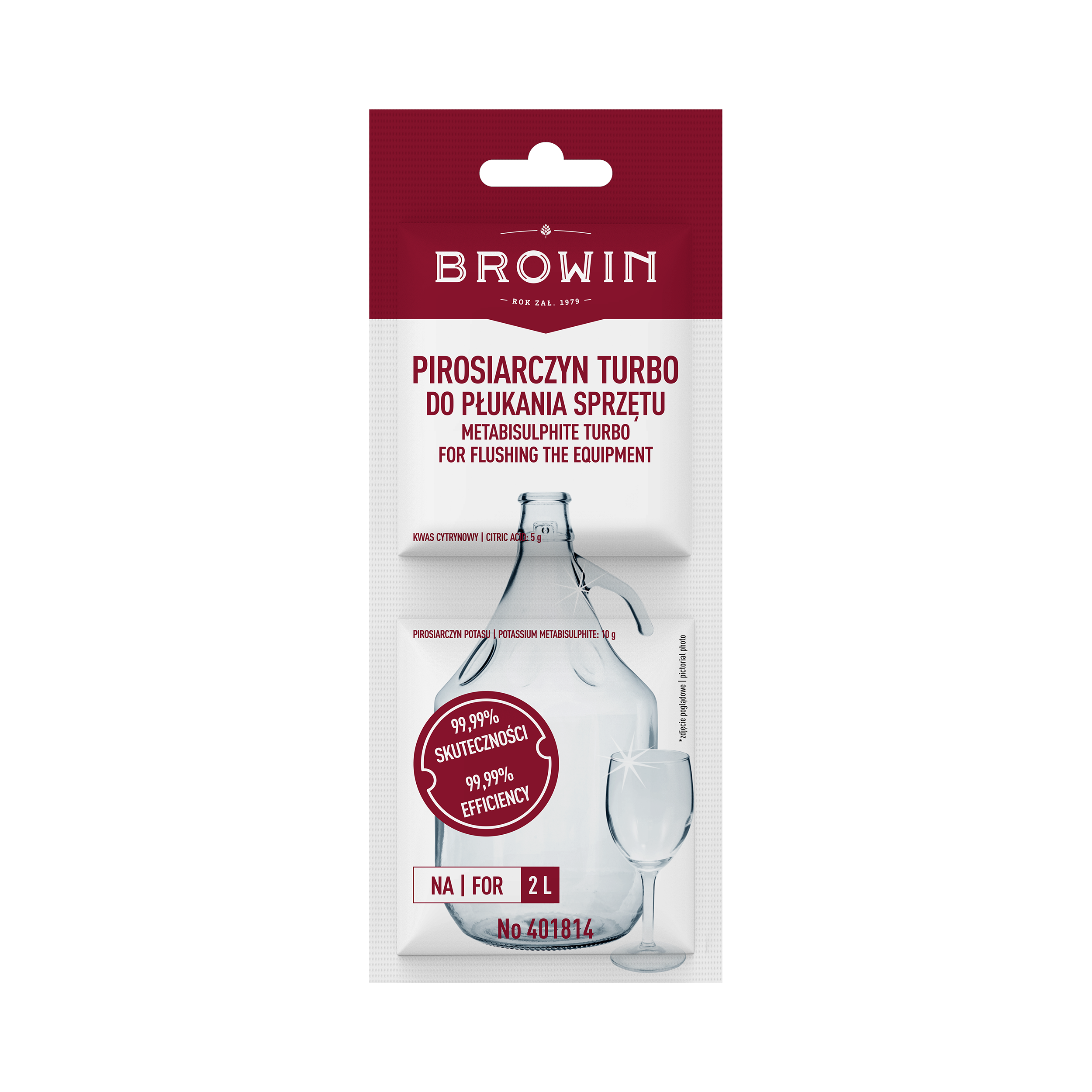 Pirosiarczyn potasu Turbo 15g Browin