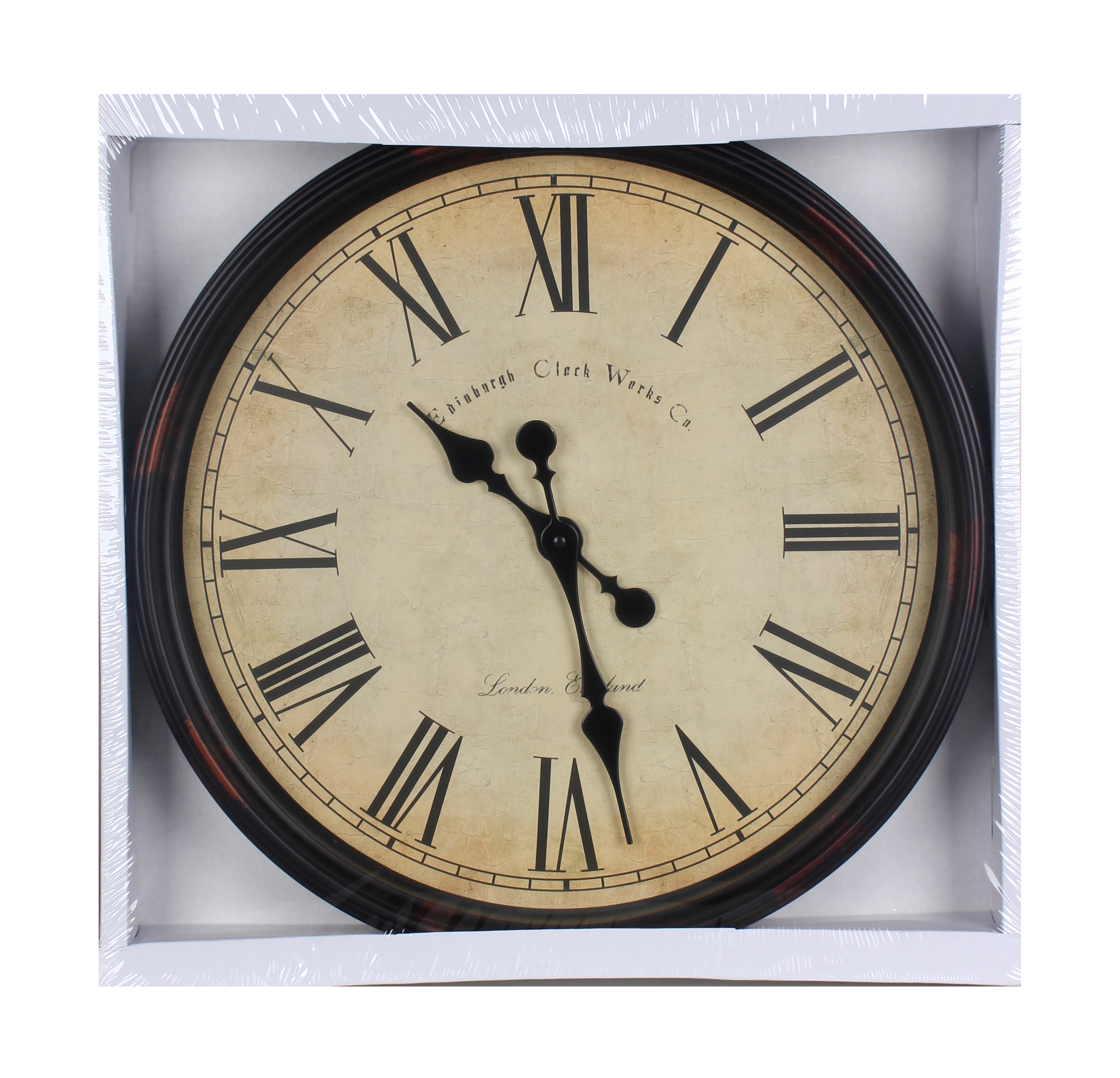 Zegar ścienny Vintage śr. 50 cm brązowy - 3