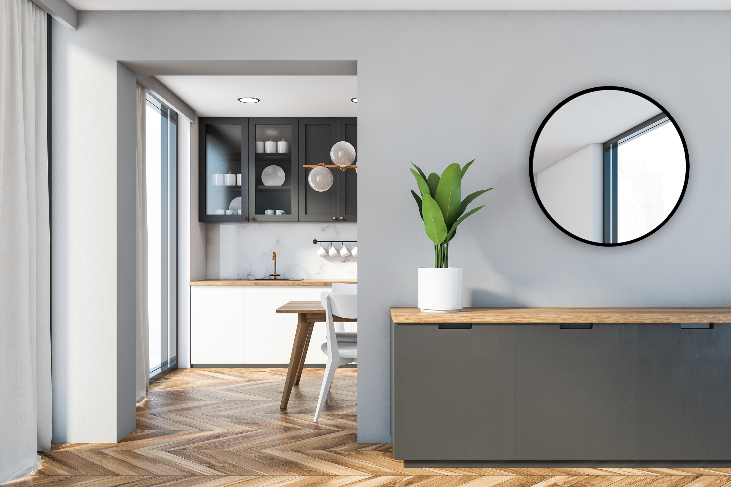 Lustro łazienkowe bez oświetlenia RUND 60 60 x 60 VENTI - 11