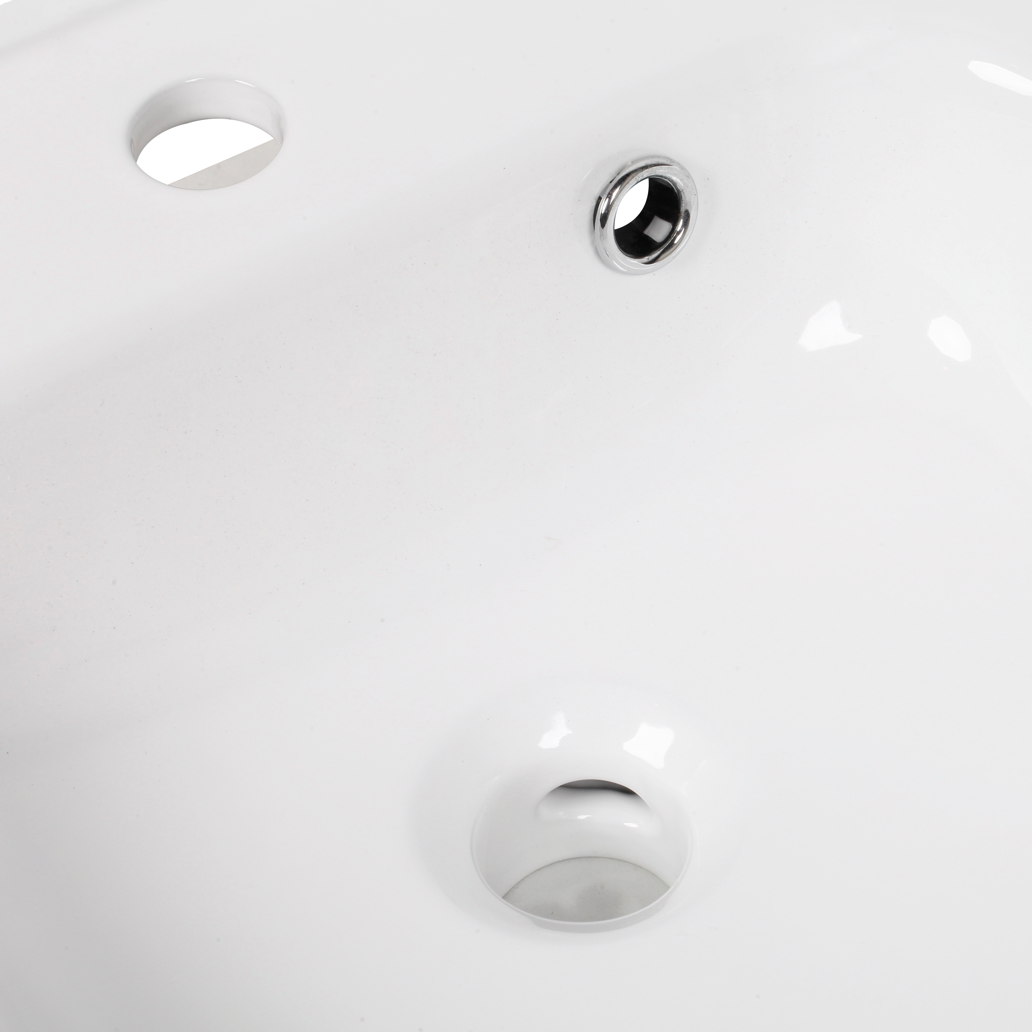Lavabo a incasso rettangolare vasca centrale Remix L 46 x H 14 x P 49 cm in ceramica bianco lucido - 17