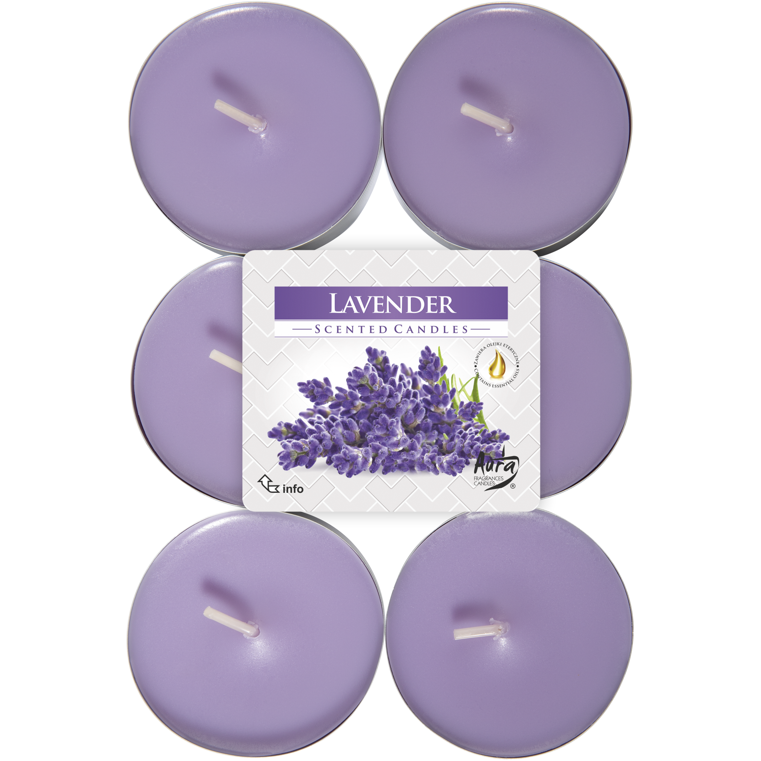 Podgrzewacz zapachowy Lavender lawenda 6 szt.