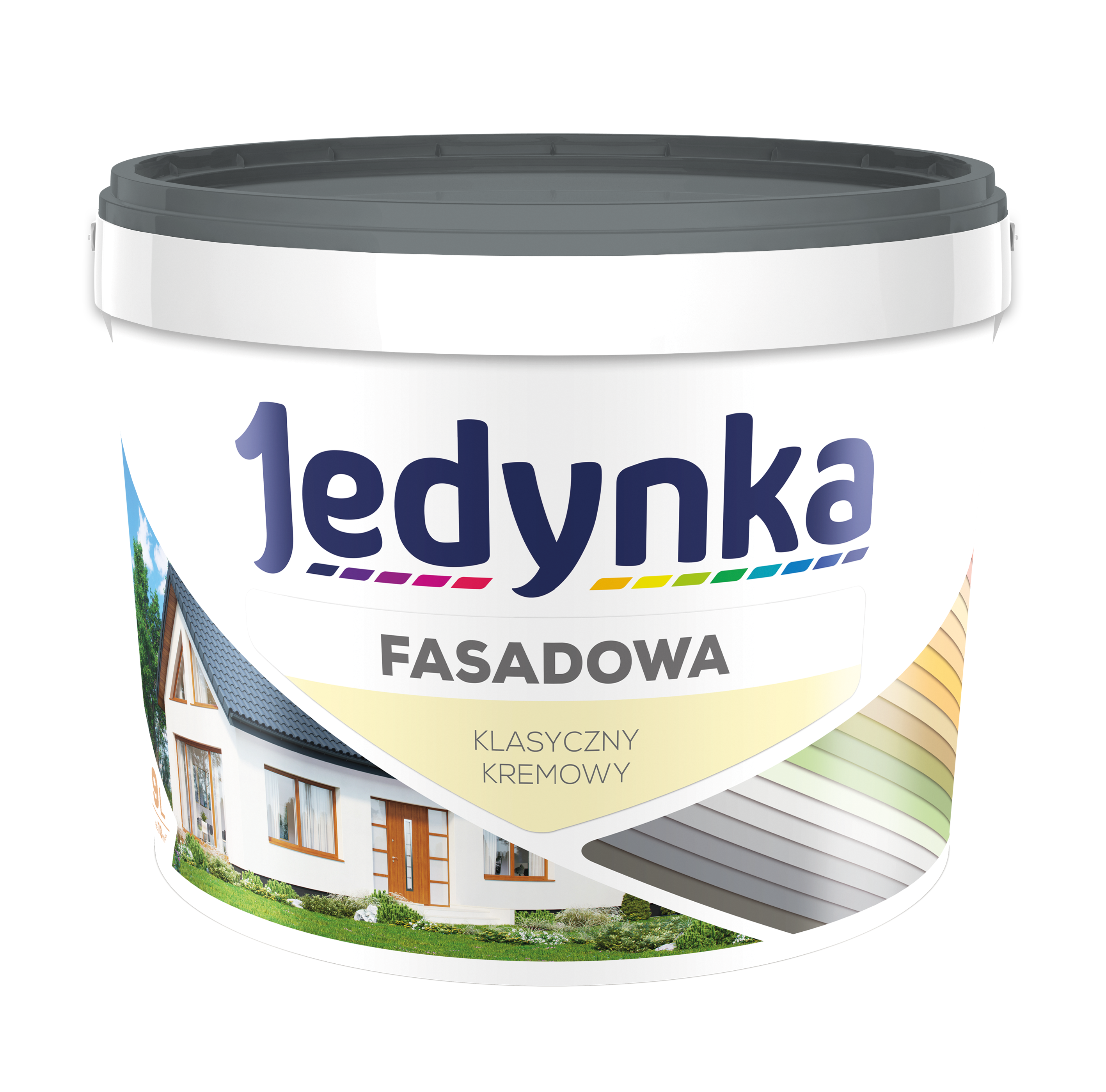 Farba elewacyjna FASADOWA 2.7 l Klasyczny kremowy JEDYNKA