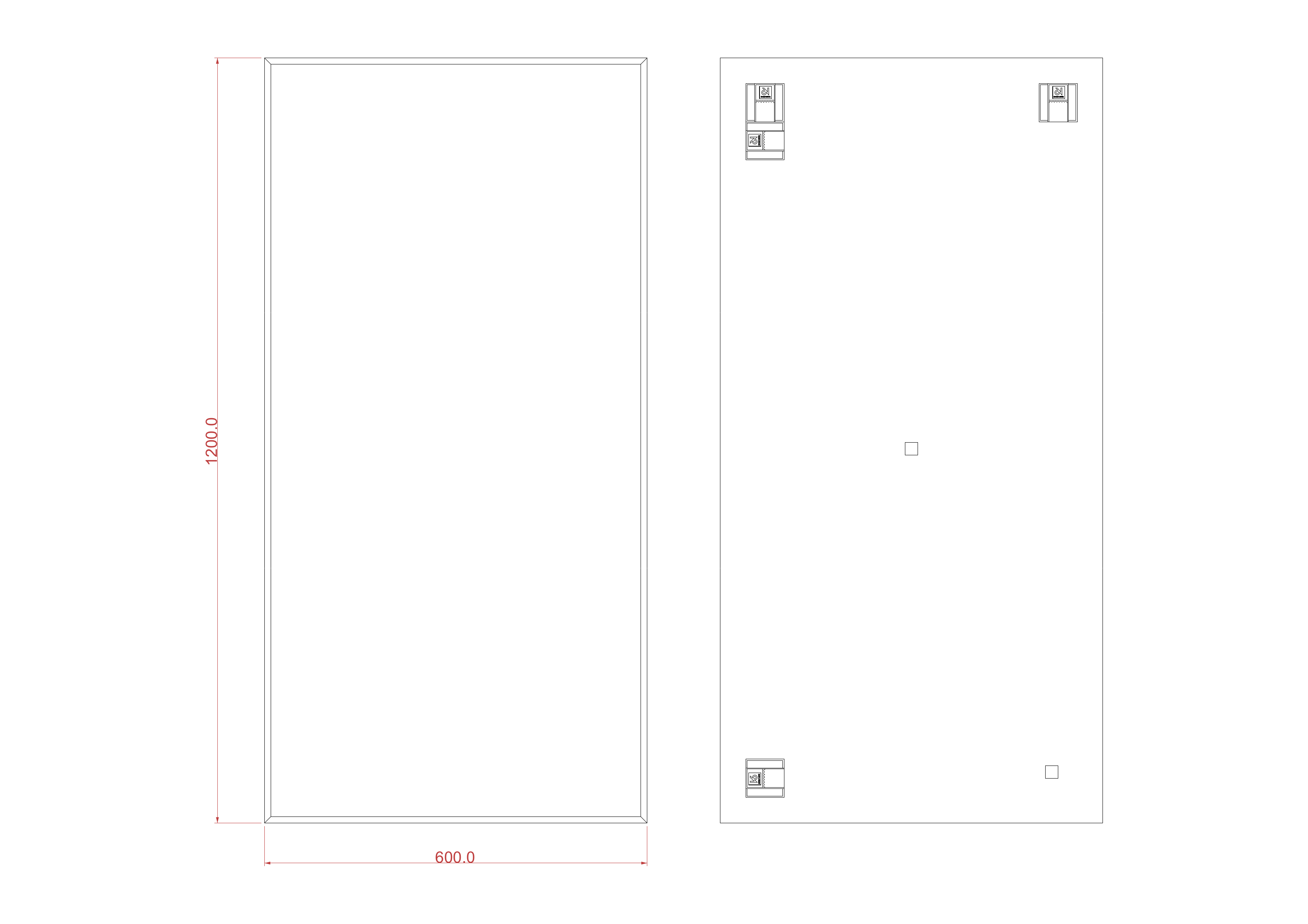 Lustro łazienkowe bez oświetlenia PROSTOKĄTNE 120 x 60 cm DUBIEL VITRUM - 6