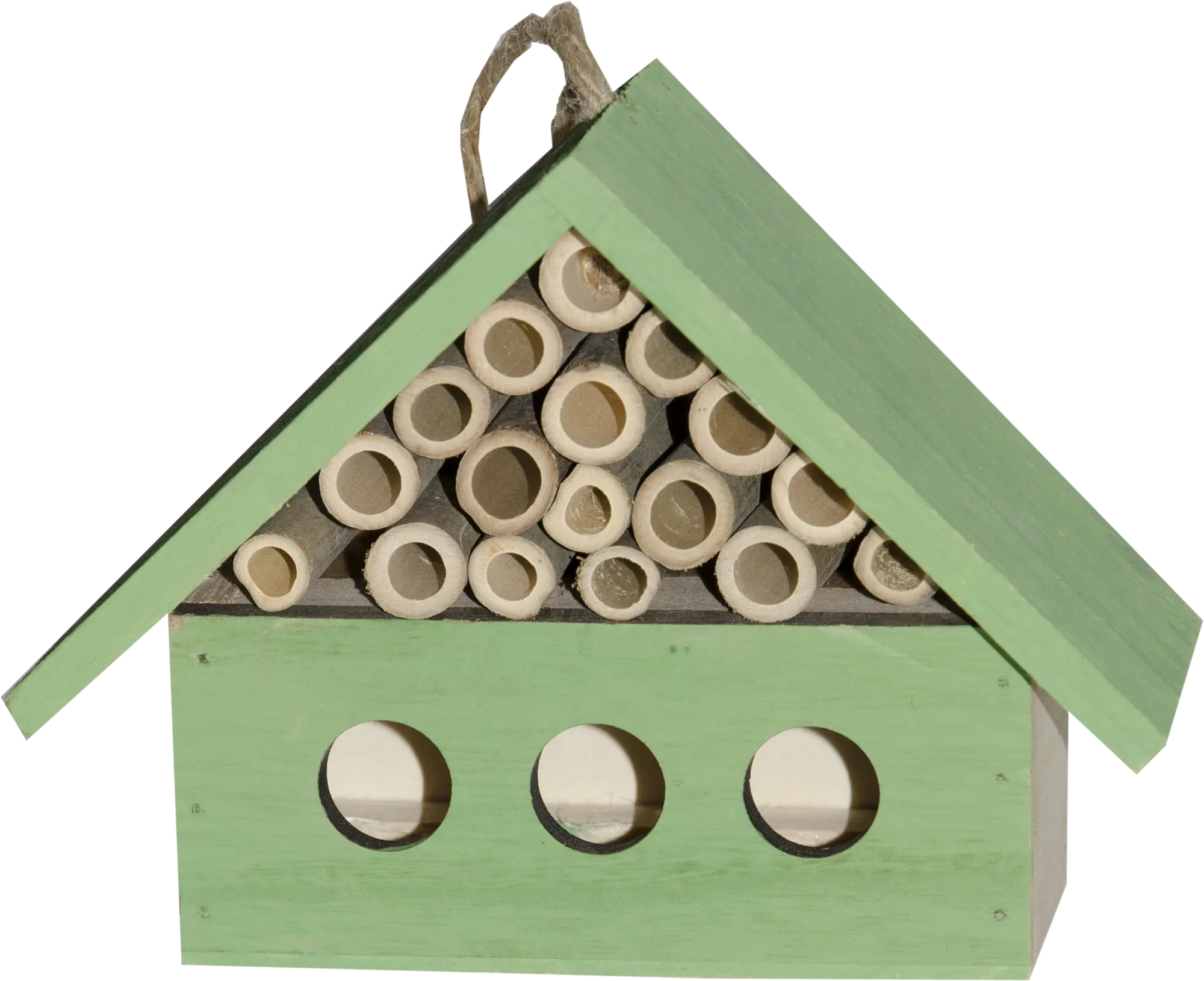 Domek dla pożytecznych owadów 17x6x13 cm drewniany różowy wiszący